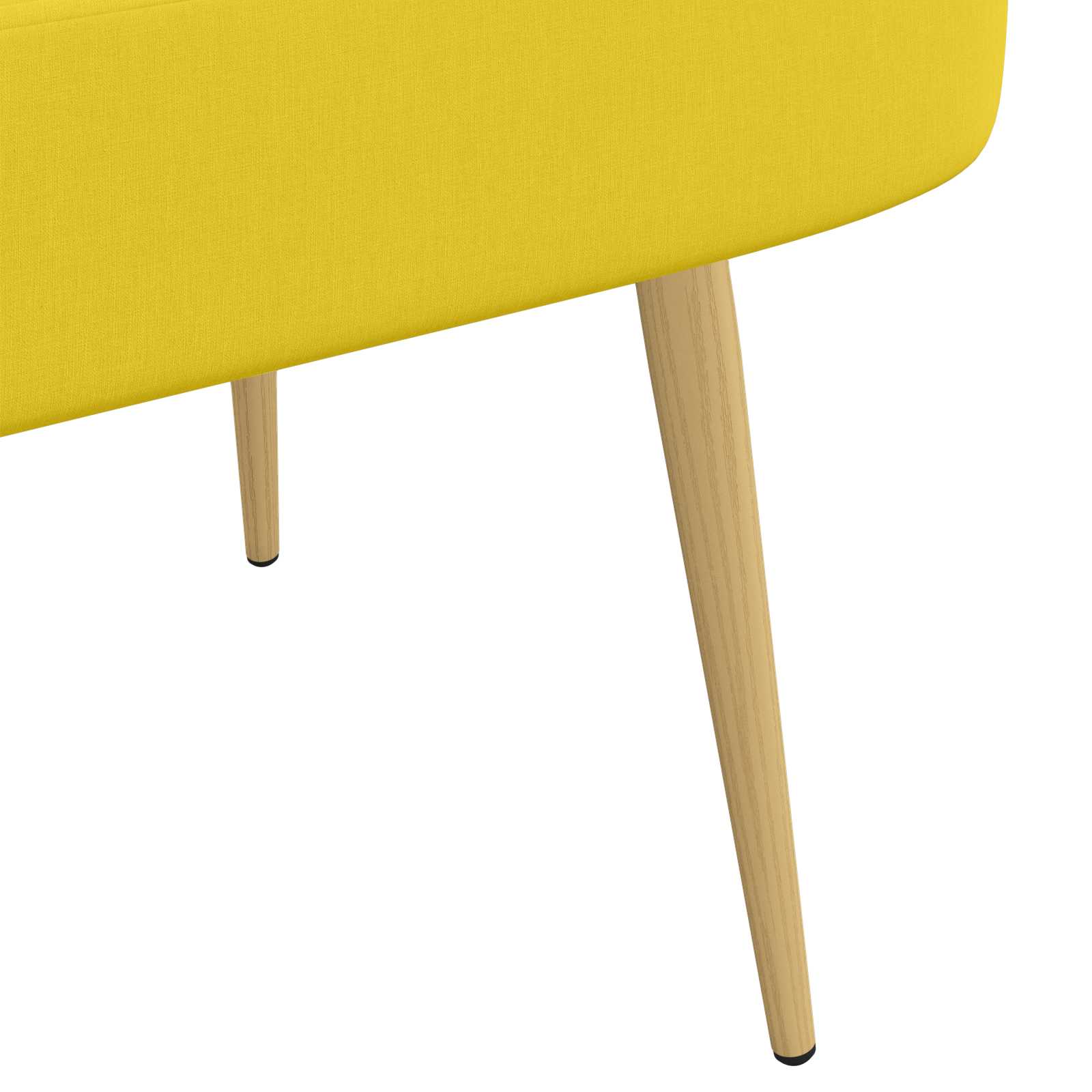 Banc rembourré avec dossier Jaune clair 110 x 60 x 76 cm - XIOS