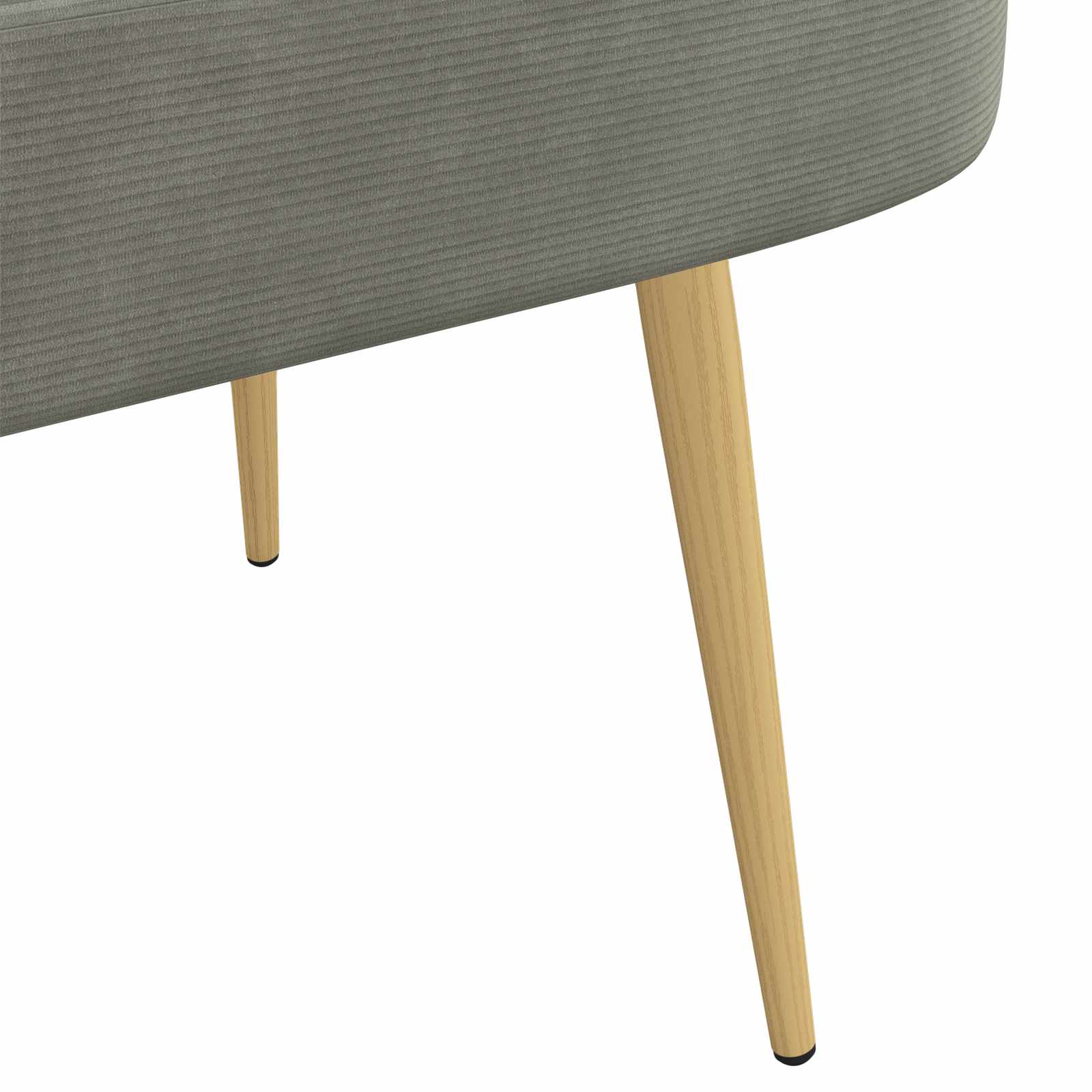 Banc rembourré avec dossier Gris clair 110 x 60 x 76 cm - XIOS
