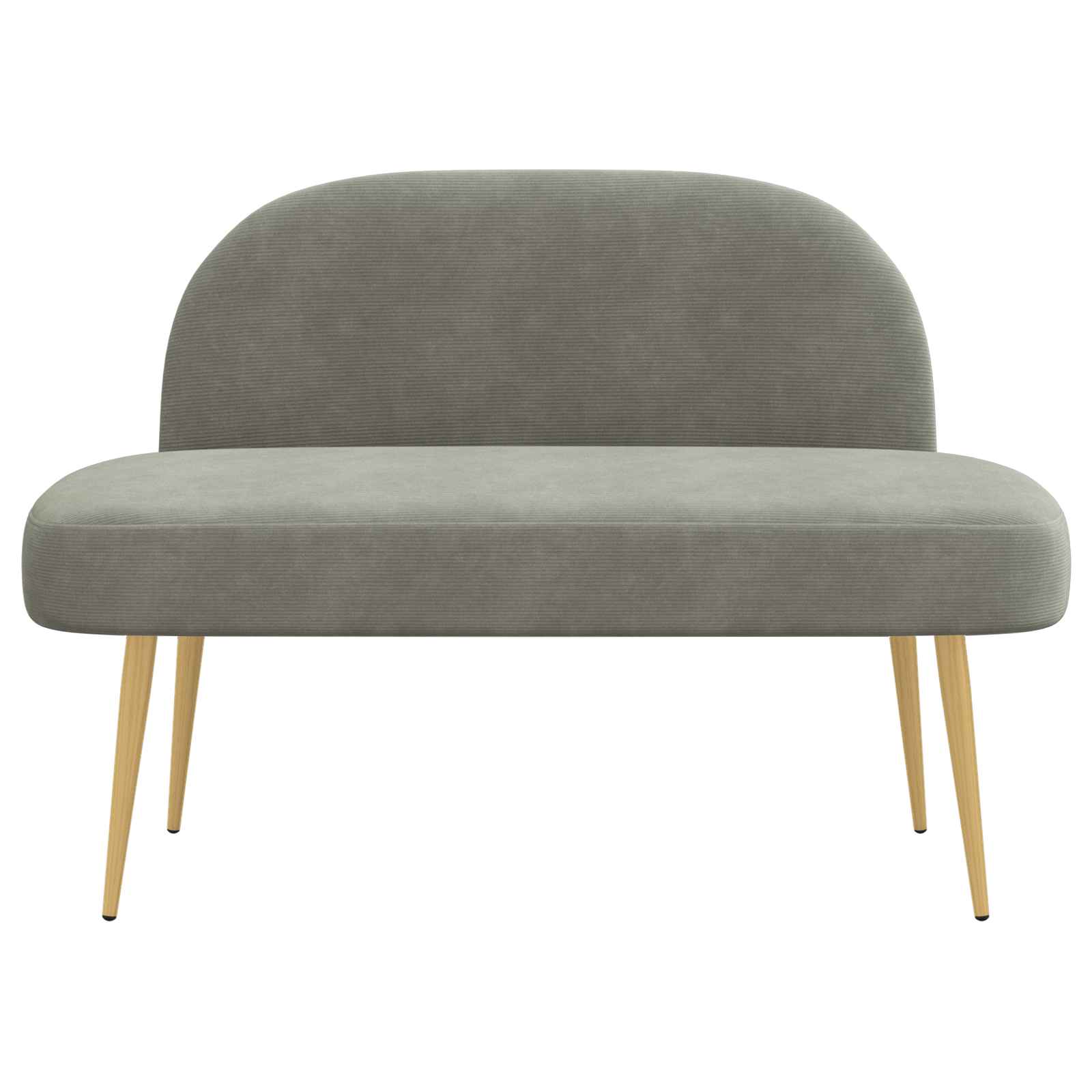 Banc rembourré avec dossier Gris clair 110 x 60 x 76 cm - XIOS
