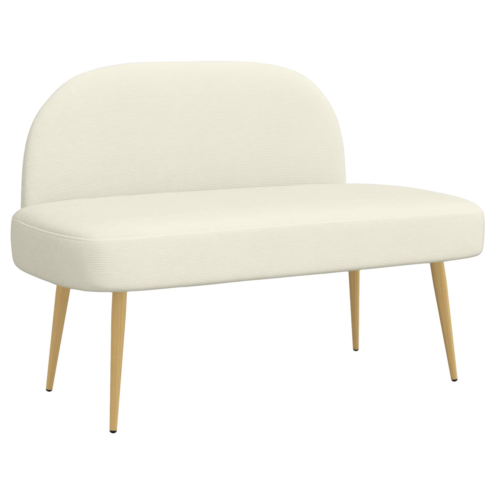 Banc rembourré avec dossier Crème 110 x 60 x 76 cm - XIOS