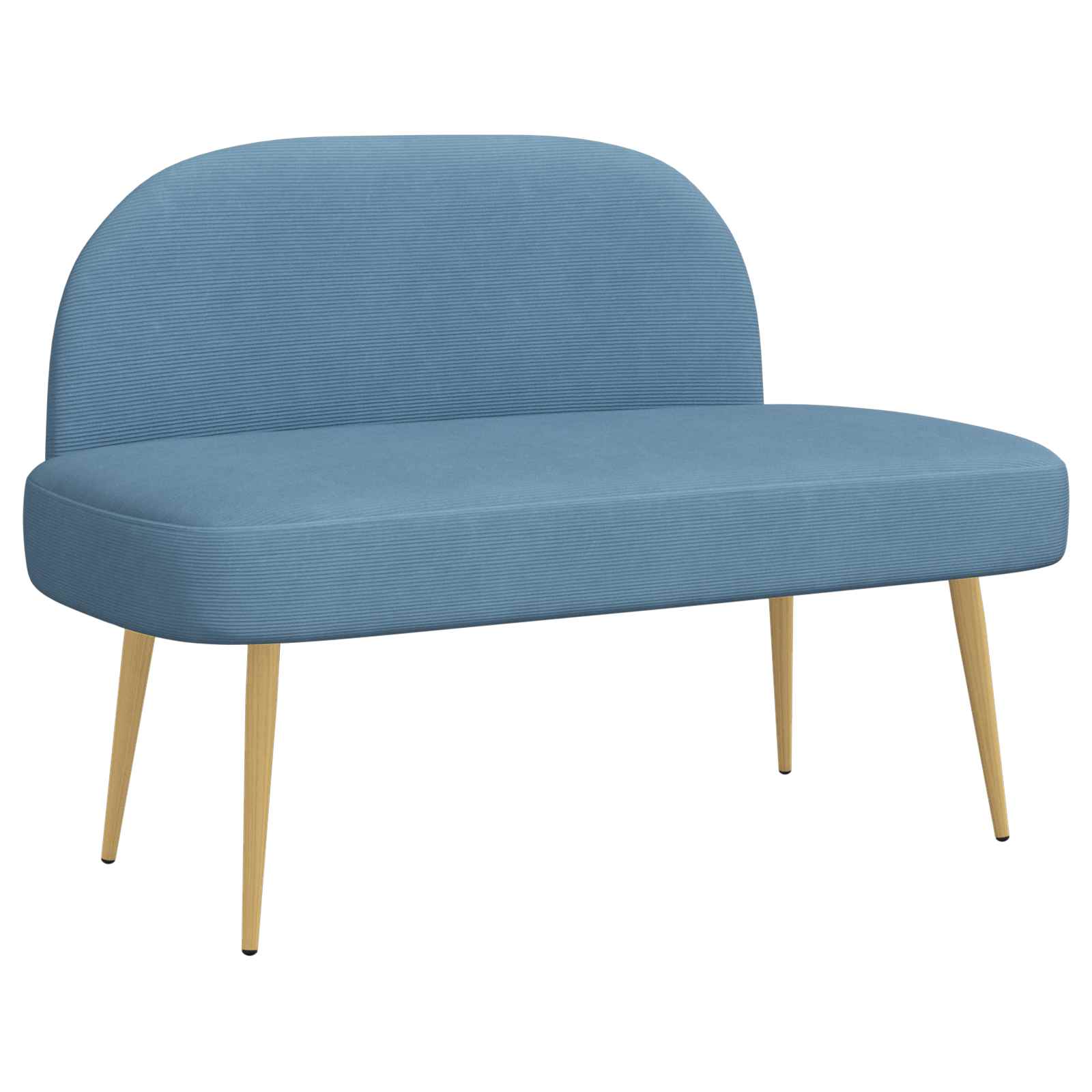 Banc rembourré avec dossier Bleu 110 x 60 x 76 cm - XIOS