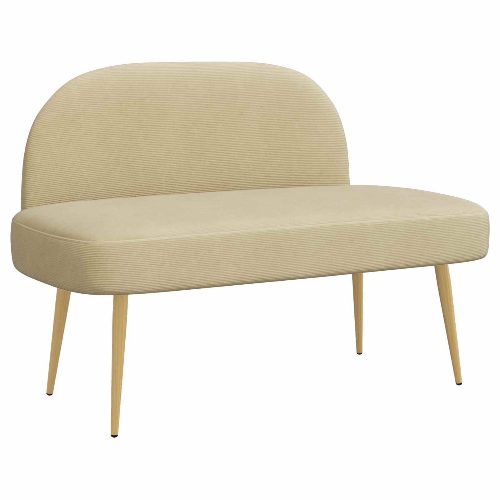 Banc rembourré avec dossier Vert gris clair 110 x 60 x 76 cm - XIOS