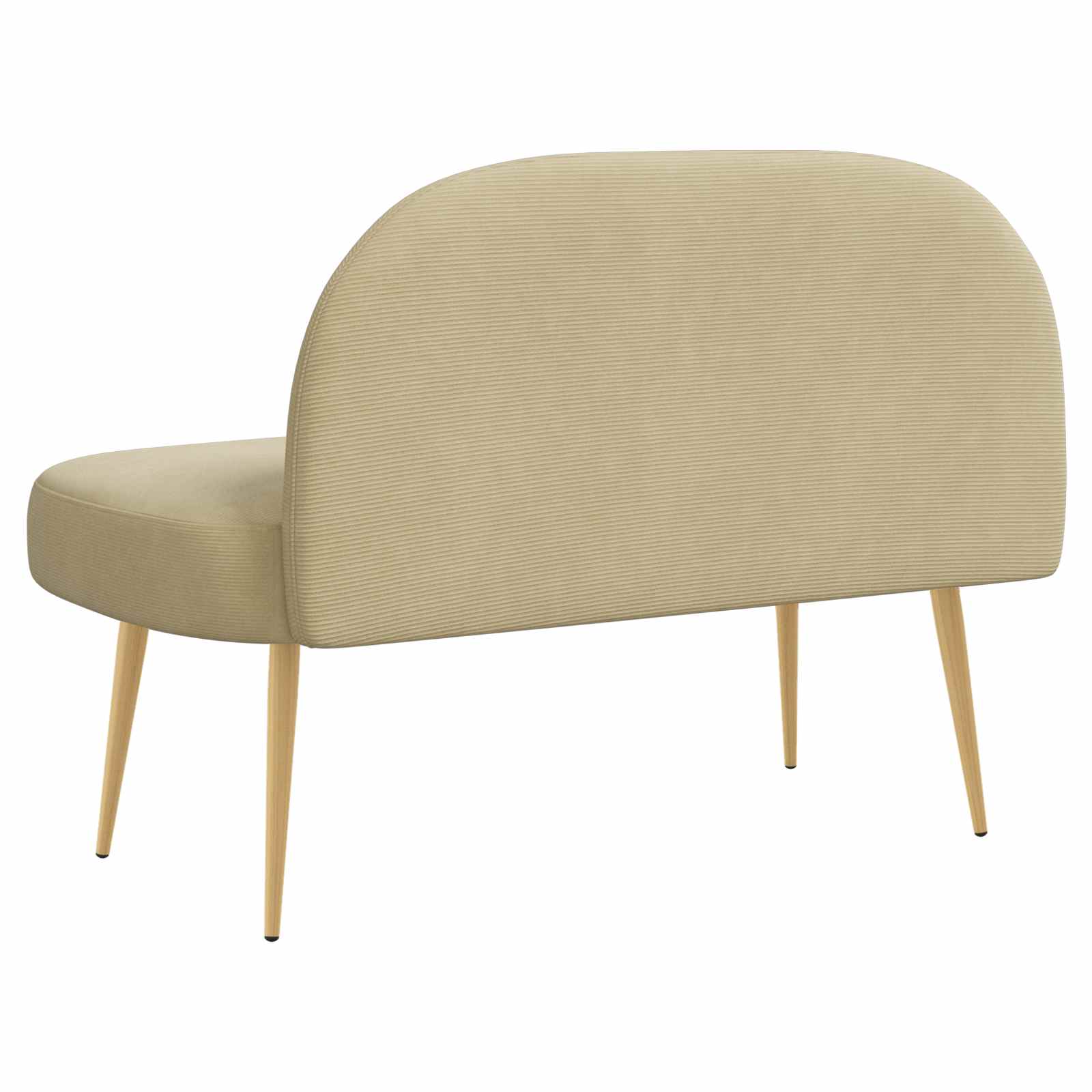 Banc rembourré avec dossier Vert gris clair 110 x 60 x 76 cm - XIOS