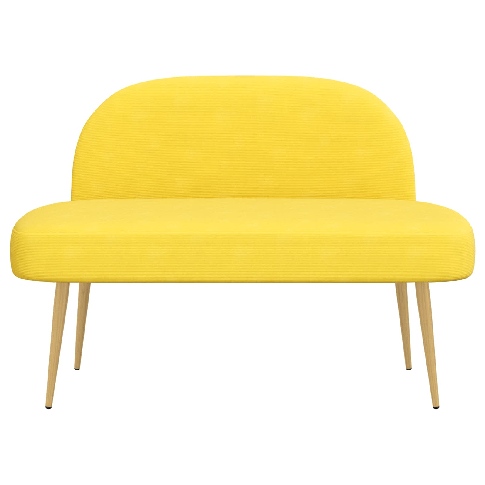 Banc rembourré avec dossier Jaune clair 110 x 60 x 76 cm - XIOS