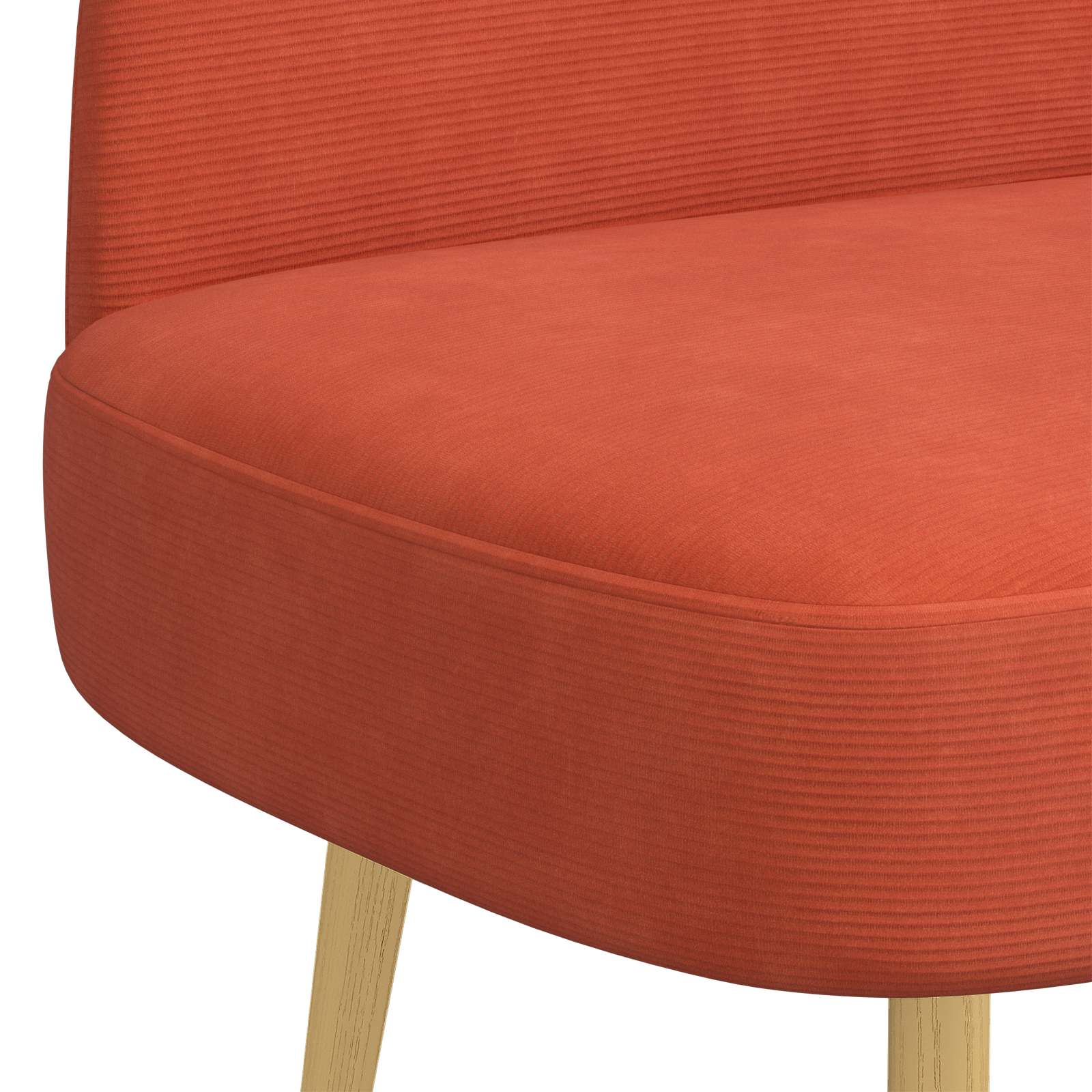 Banc rembourré avec dossier Rouge orange 110 x 60 x 76 cm - XIOS