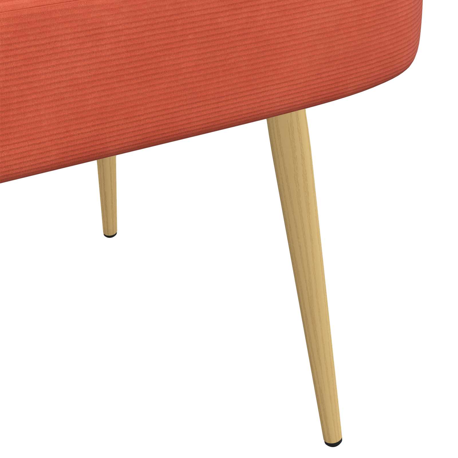 Banc rembourré avec dossier Rouge orange 110 x 60 x 76 cm - XIOS