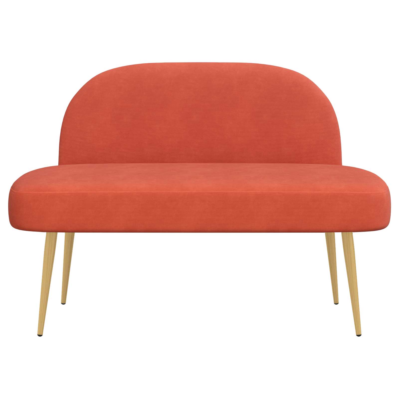 Banc rembourré avec dossier Rouge orange 110 x 60 x 76 cm - XIOS