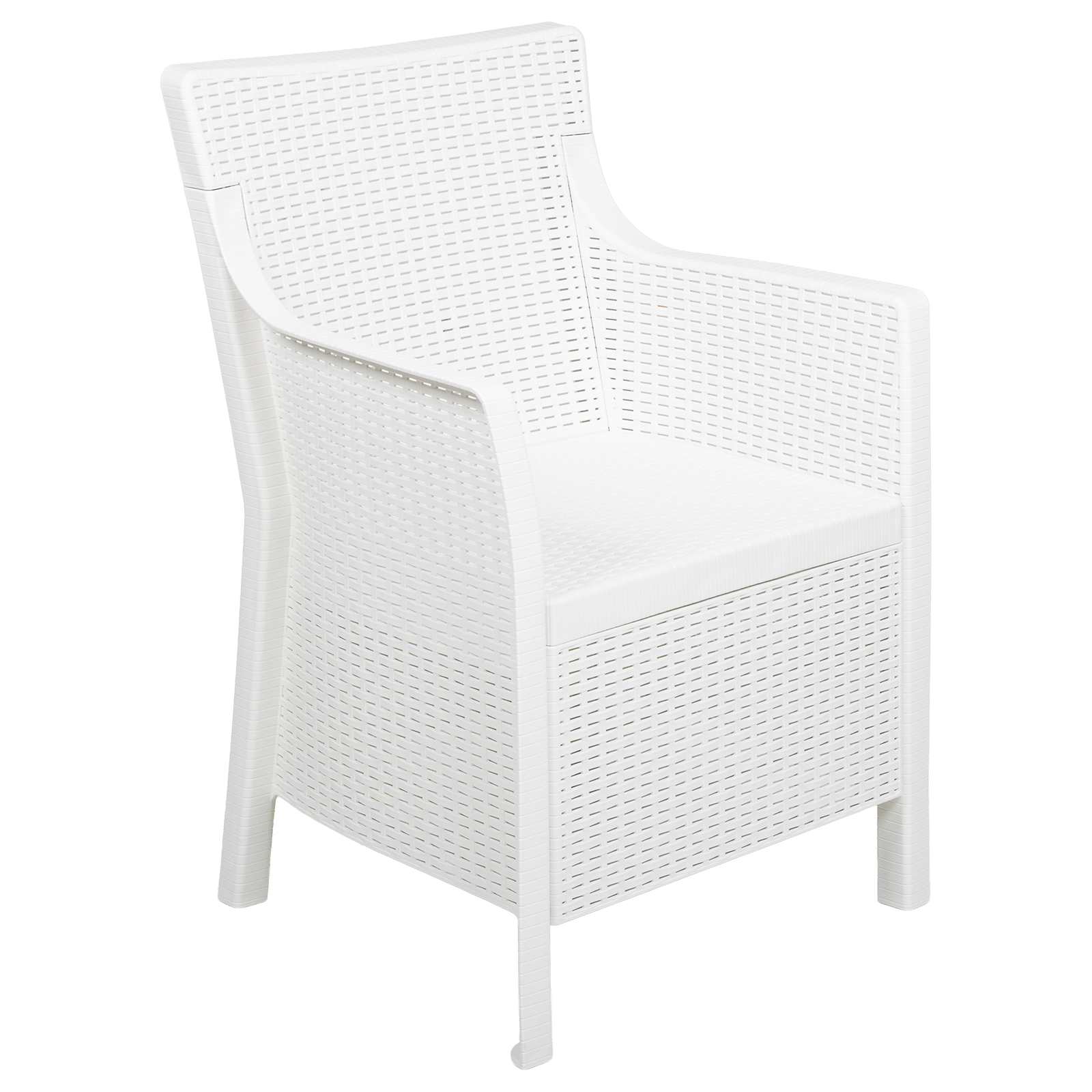Ensemble salon avec coussin 3 pcs Blanc PP - XIOS