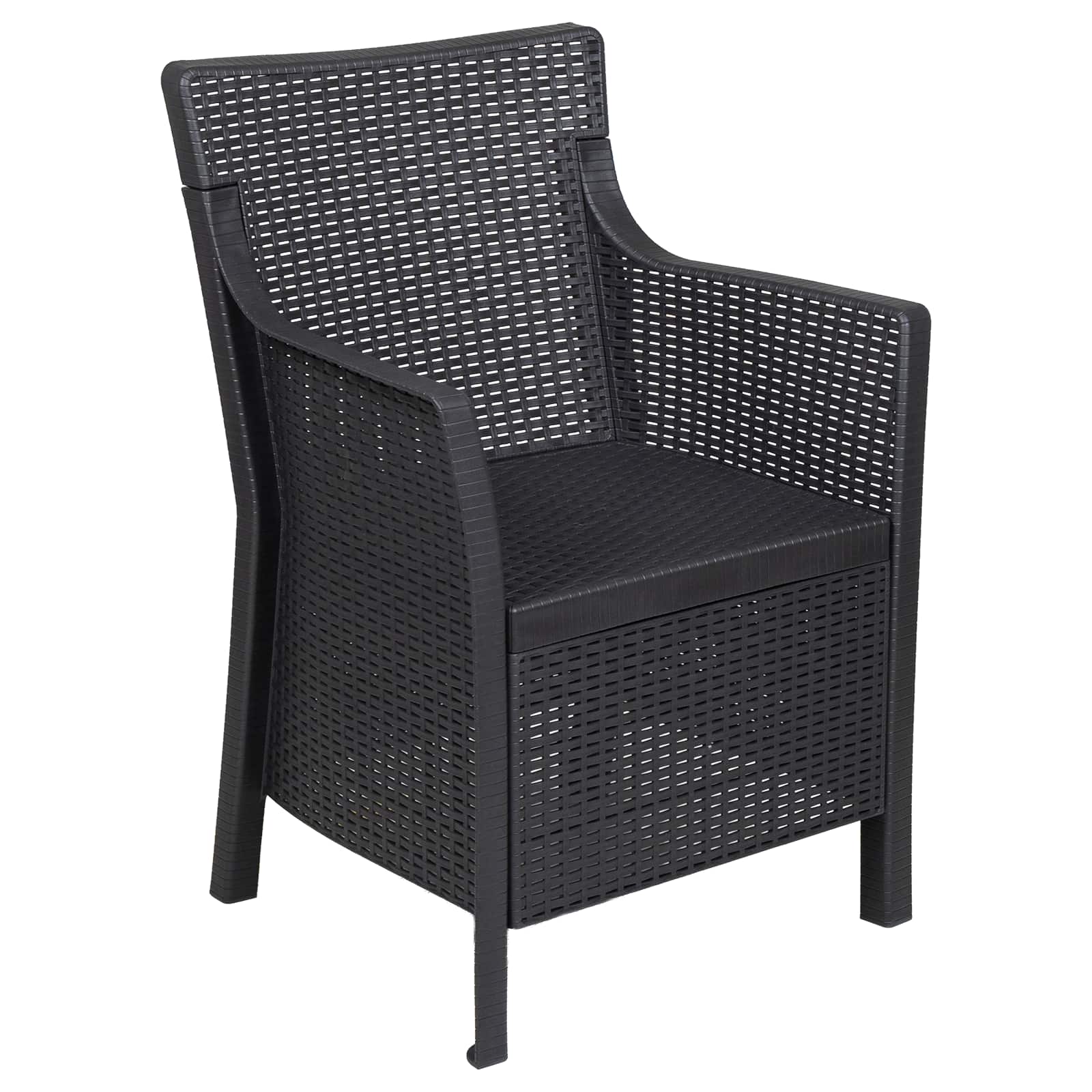 Ensemble salon avec coussin 3 pcs Anthracite PP - XIOS