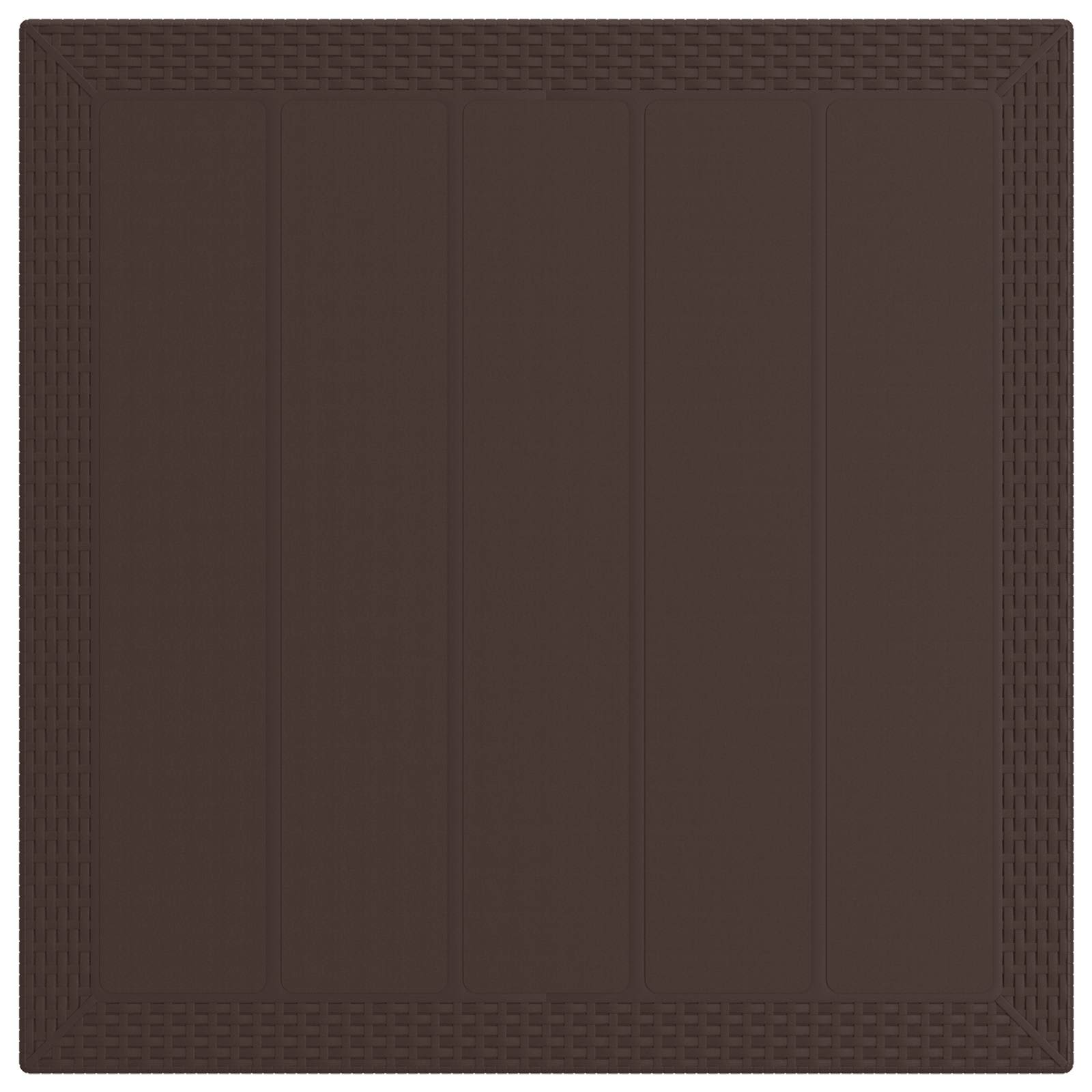 Ensemble de salle à manger pour jardin 3 pcs Marron et taupe PP
