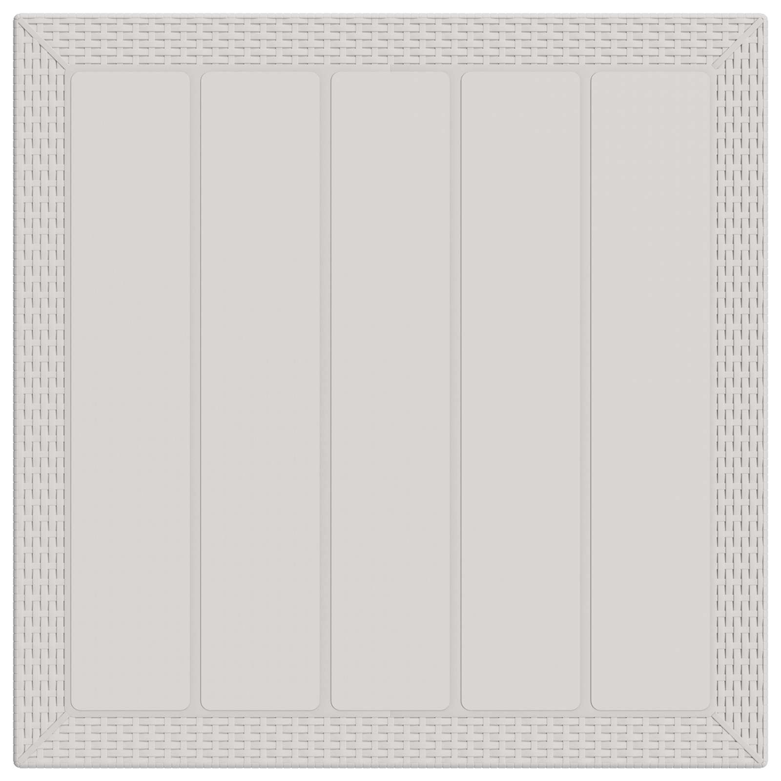Ensemble de salle à manger pour jardin 3 pc Blanc et gris clair - XIOS