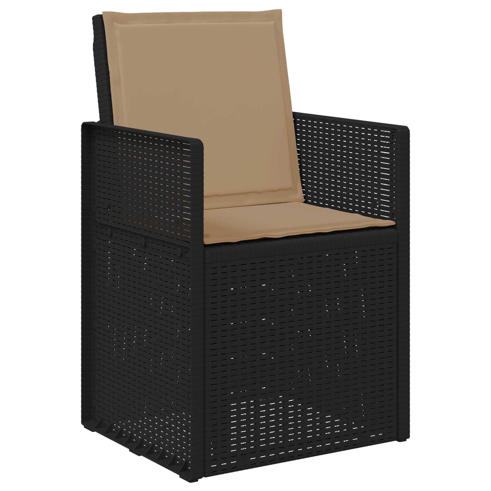 Ensemble de salle à manger pour jardin avec coussin 5 pcs PP