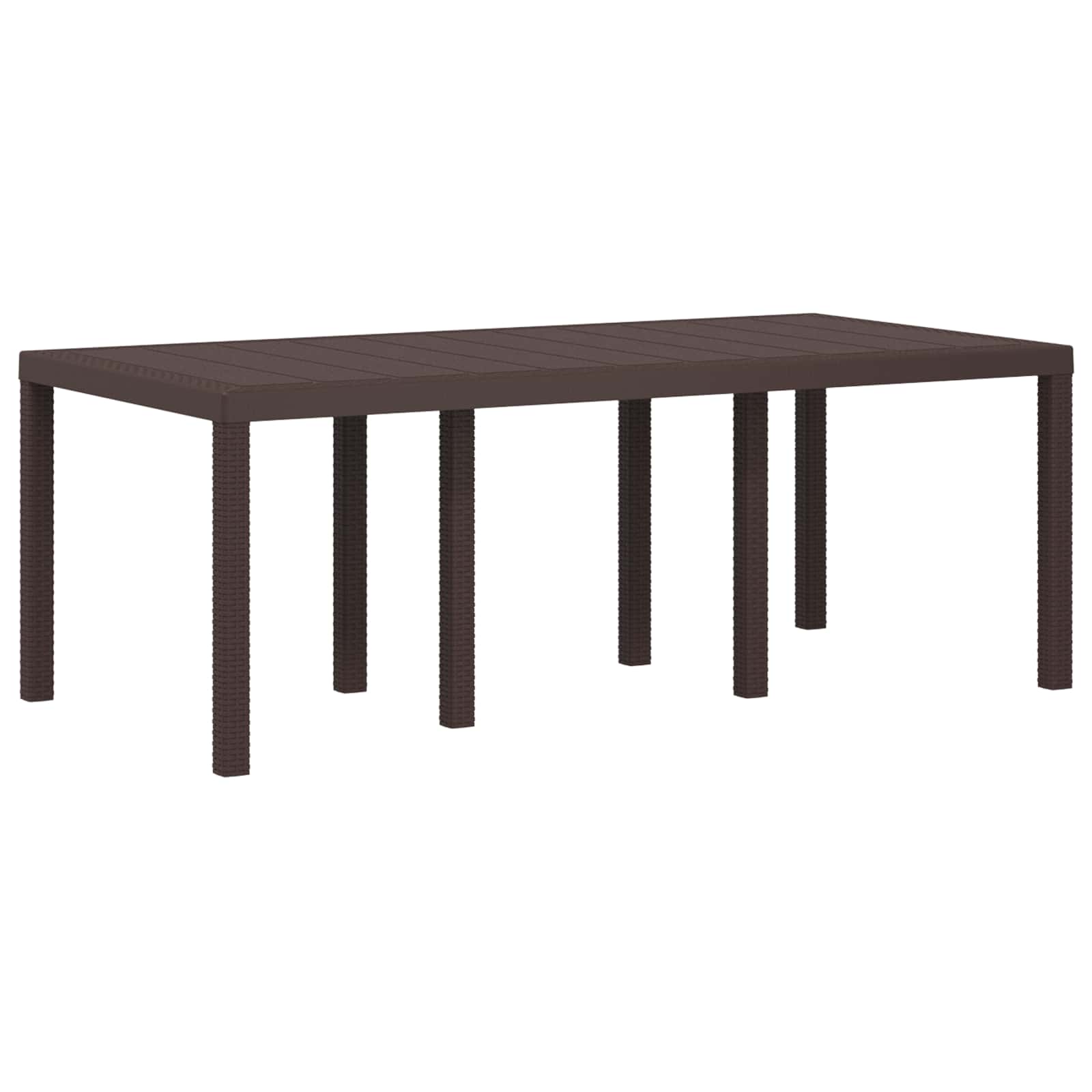 Ensemble de salle à manger pour jardin avec coussin 7 pcs PP - XIOS