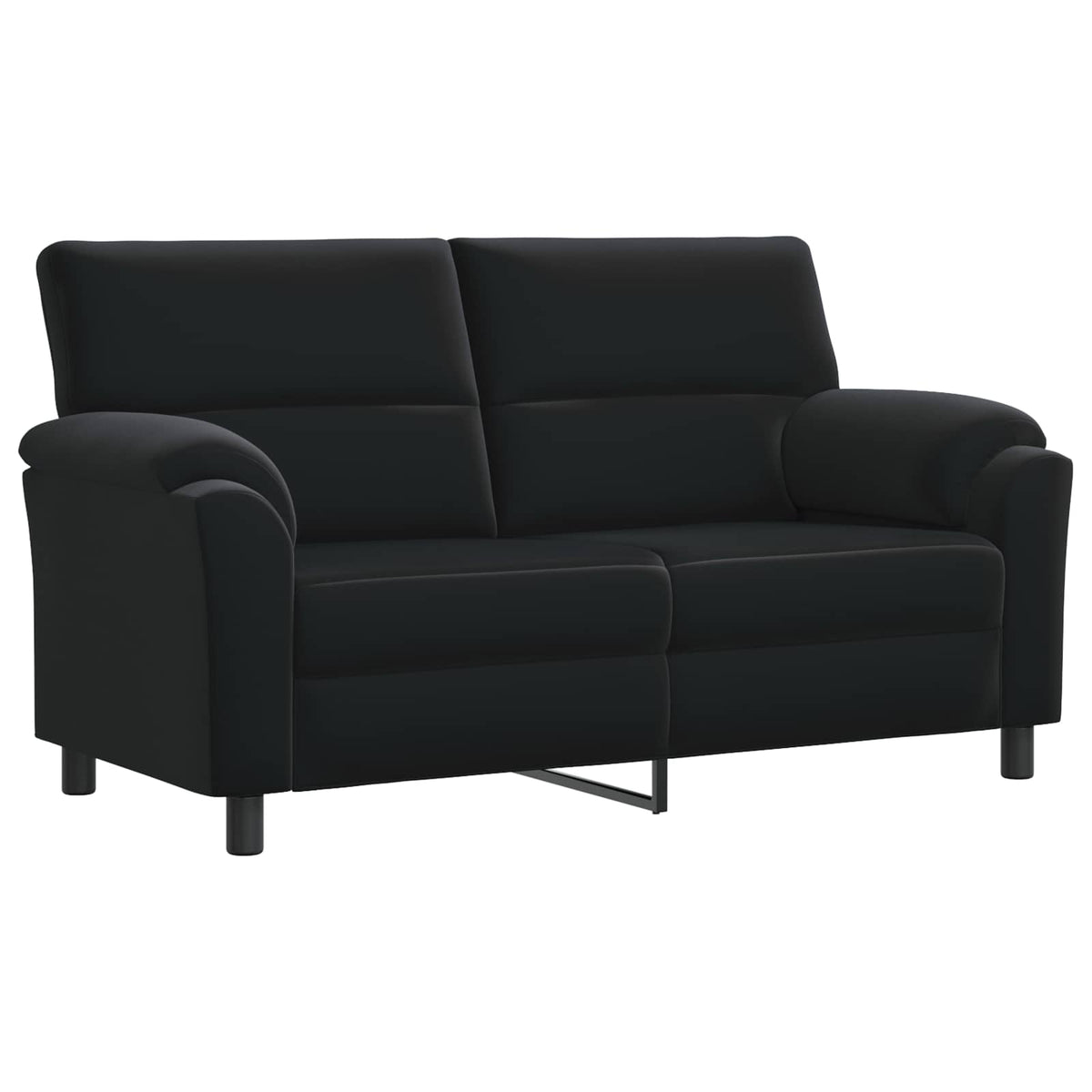 Ensemble de Canapés 2 pcs Noir Velours