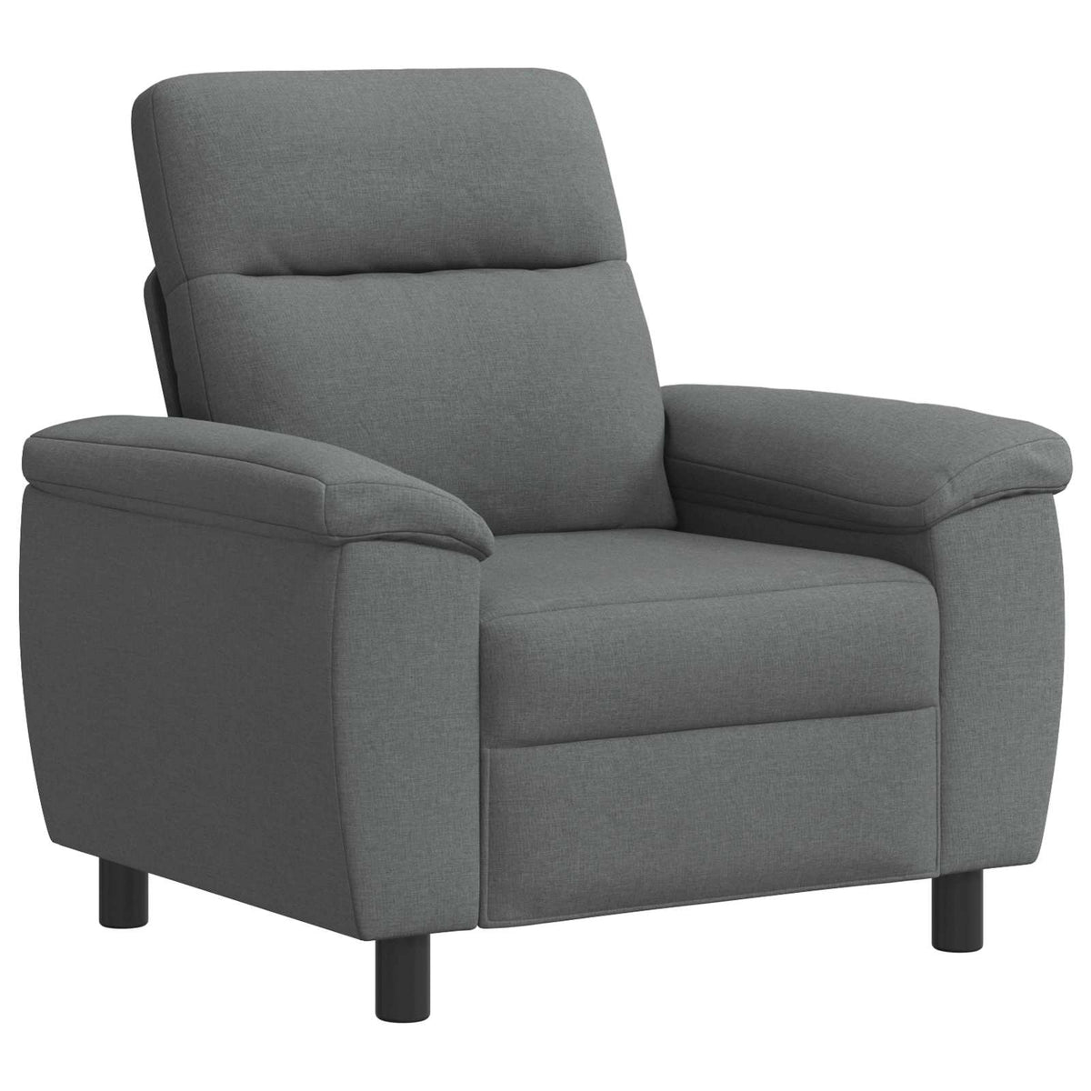 Ensemble de Canapés 2 pcs Gris foncé Tissu