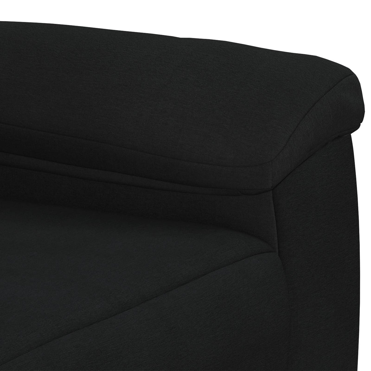 Ensemble de Canapés 2 pcs Noir Tissu