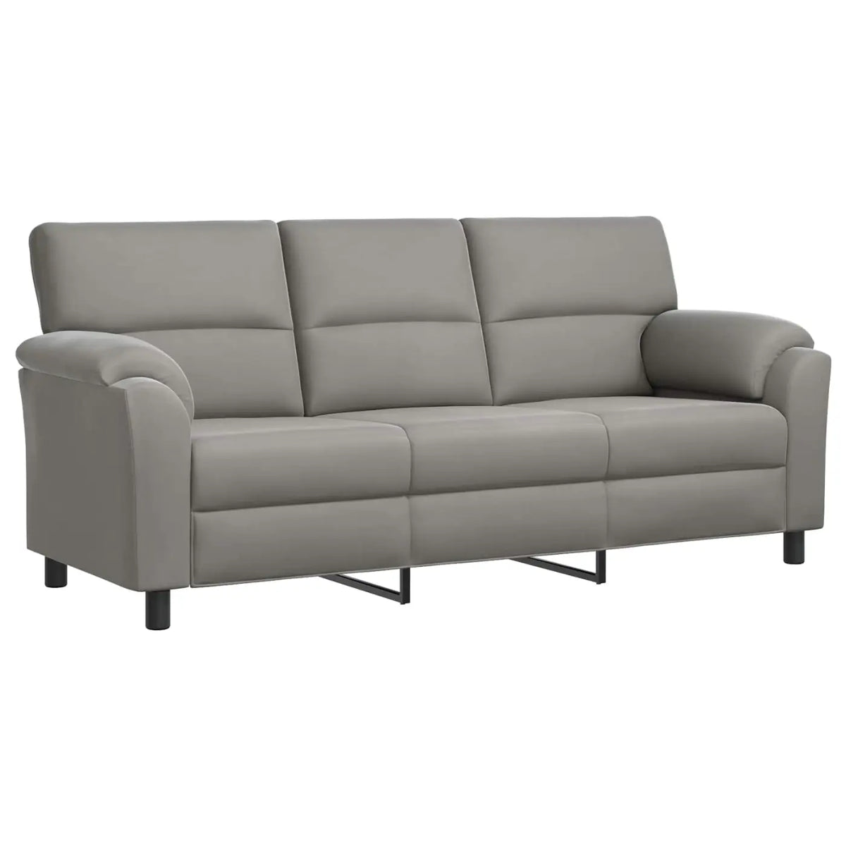 Canapé Gris clair 214 x 85 x 93 cm Velours - XIOS