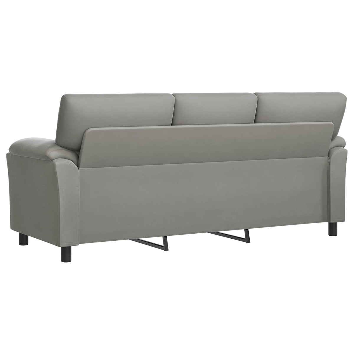 Canapé Gris clair 214 x 85 x 93 cm Velours