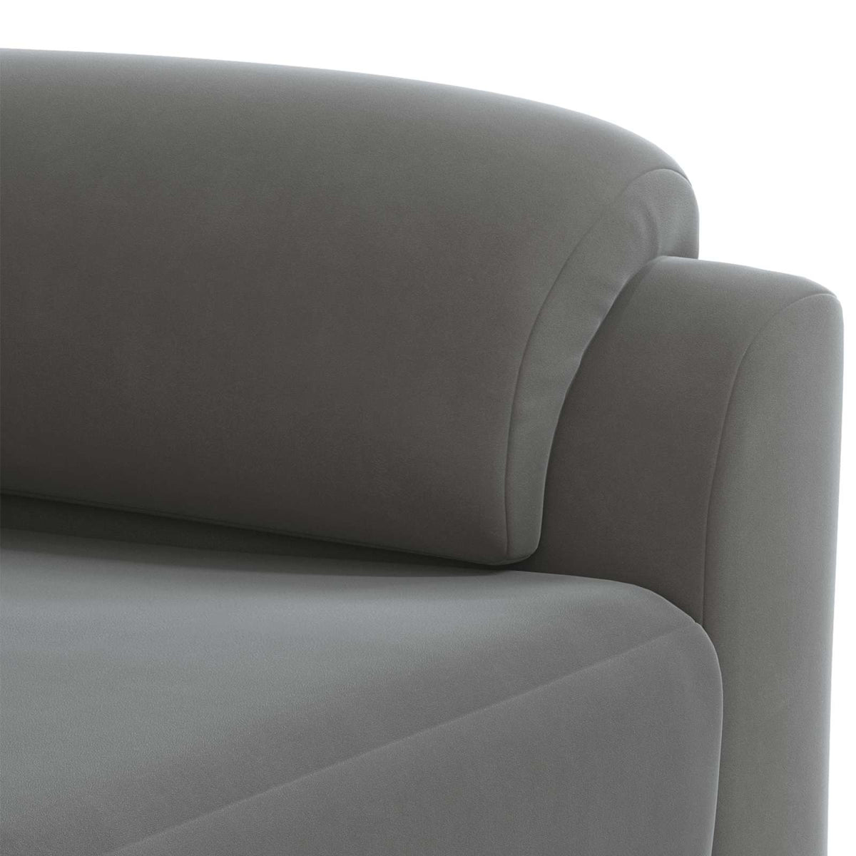 Canapé Gris foncé 214 x 85 x 93 cm Velours