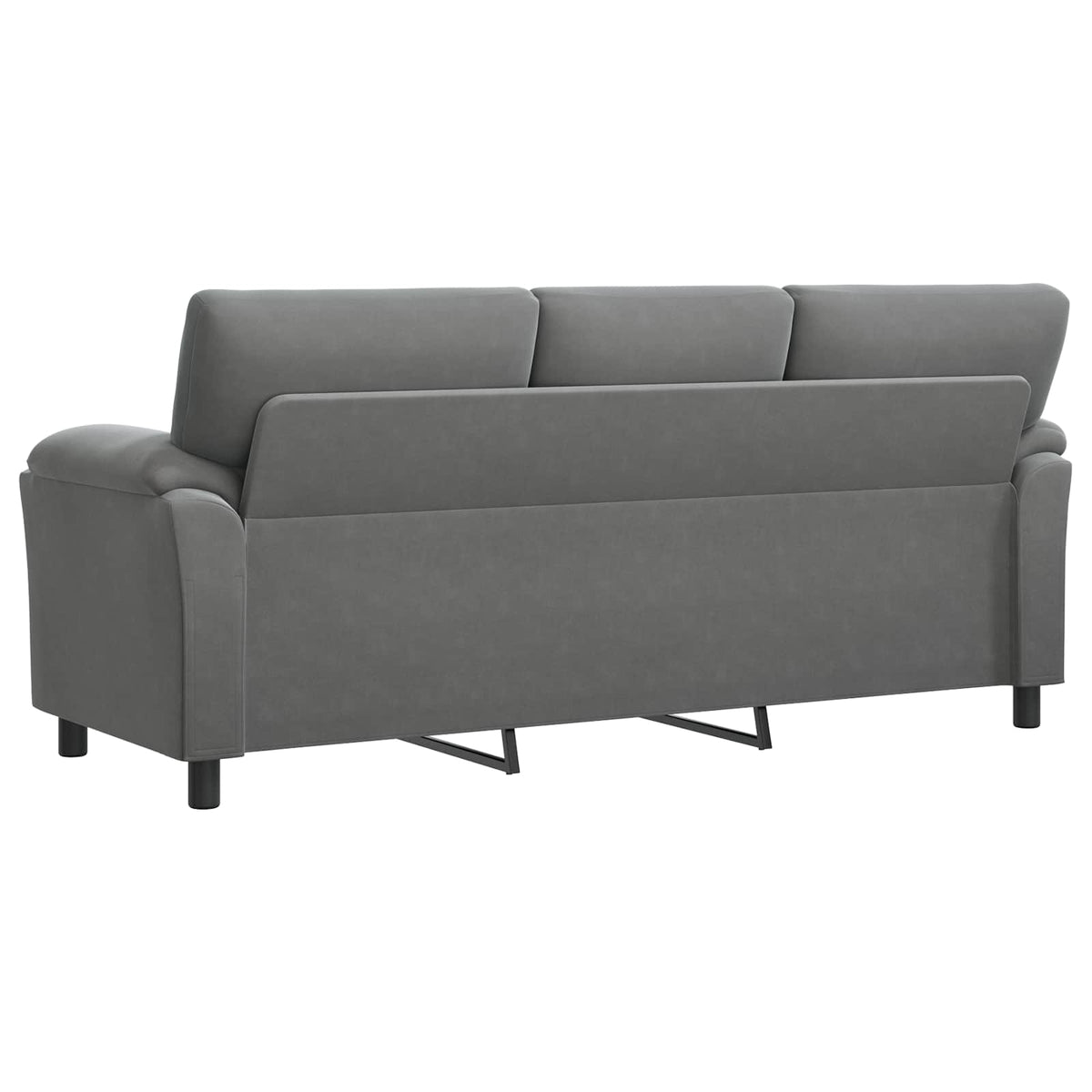 Canapé Gris foncé 214 x 85 x 93 cm Velours