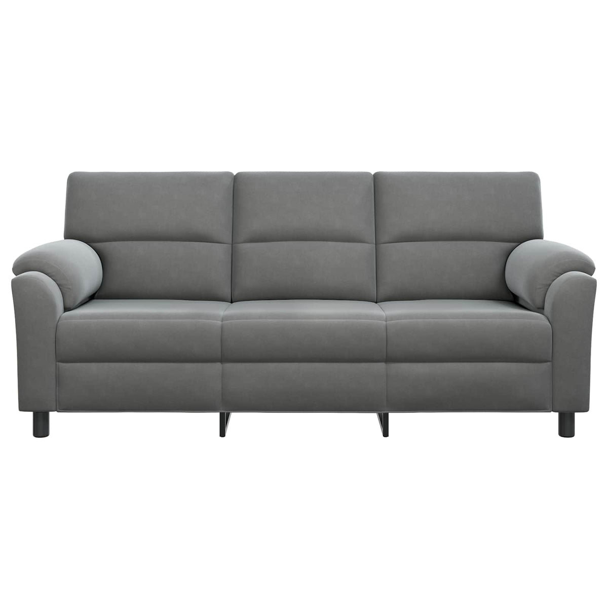 Canapé Gris foncé 214 x 85 x 93 cm Velours