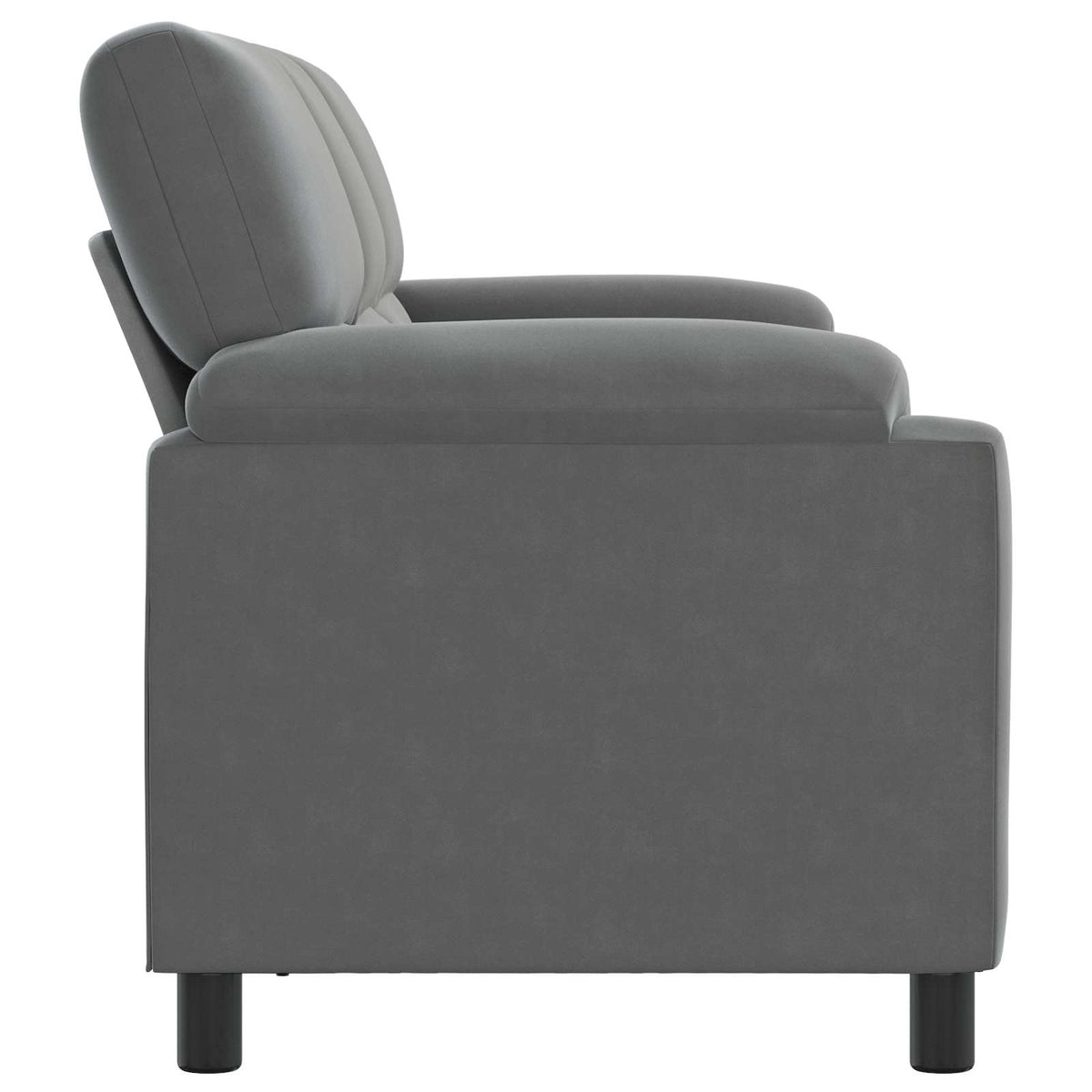 Canapé Gris foncé 214 x 85 x 93 cm Velours