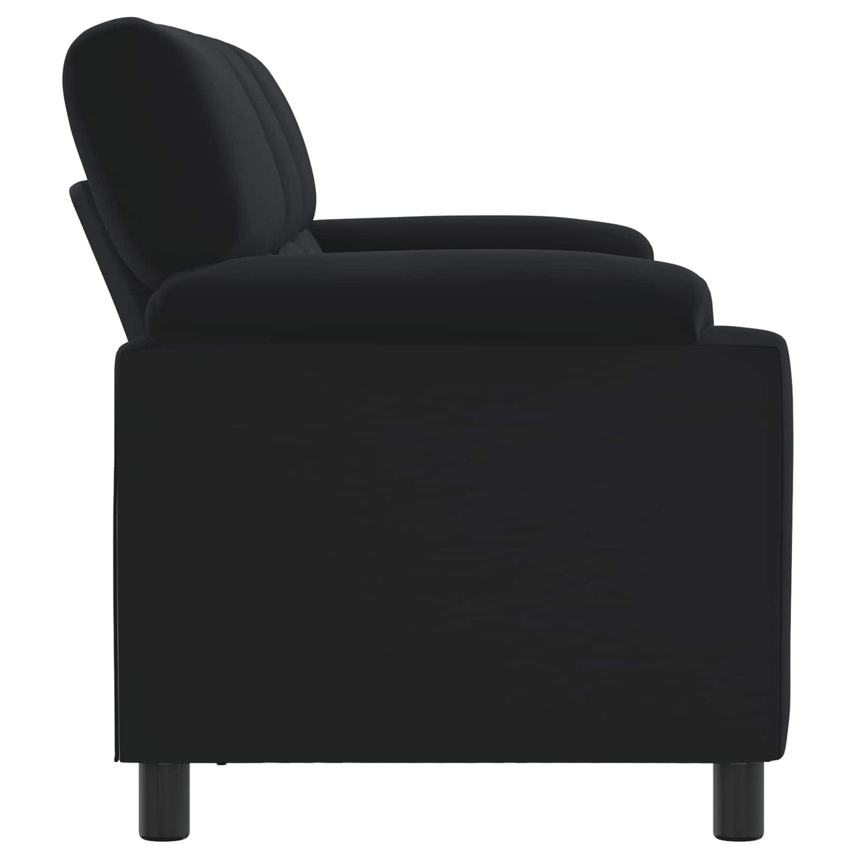 Canapé Noir 214 x 85 x 93 cm Velours