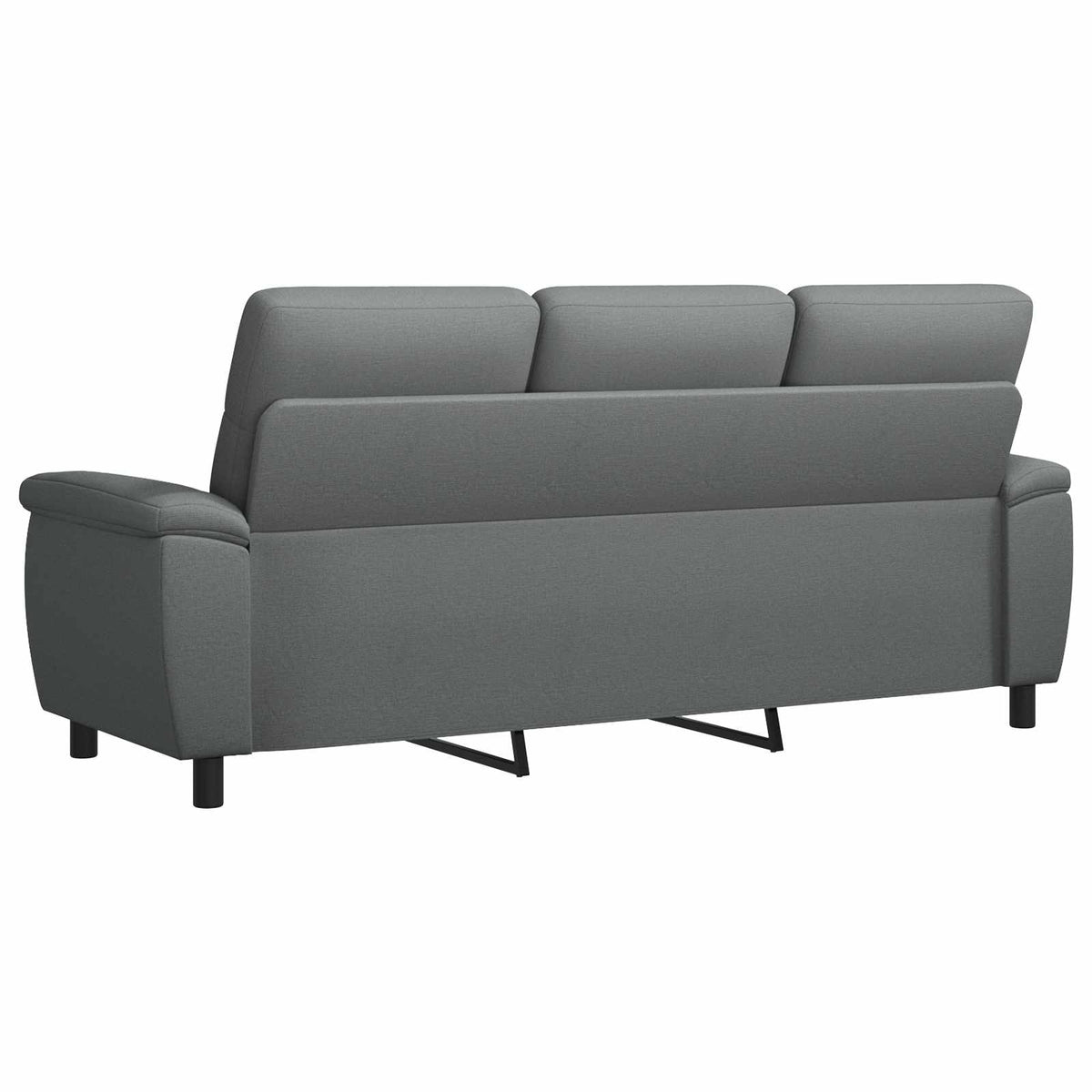 Canapé Gris foncé 214 x 90 x 95 cm Tissu