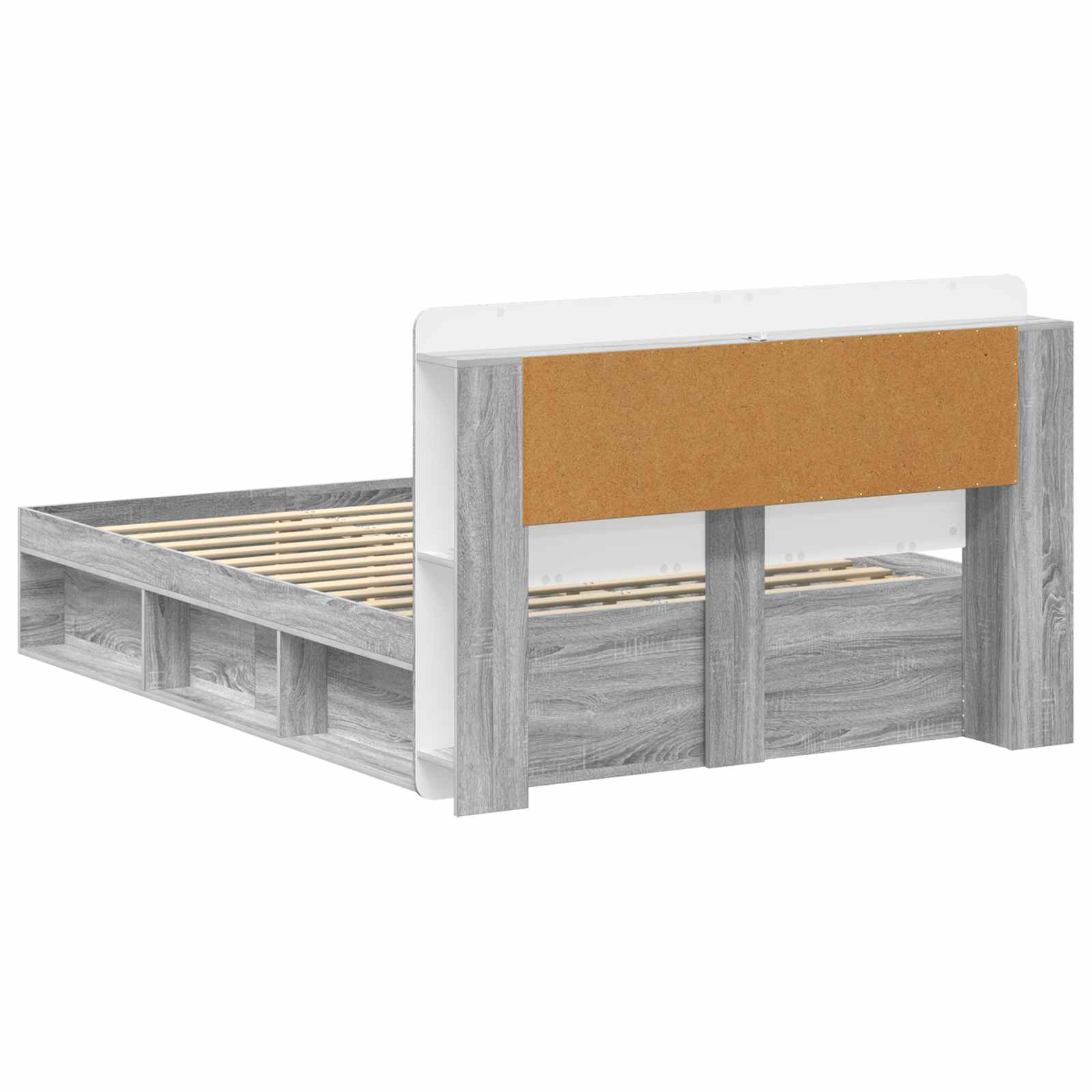 Cadre de lit avec rangement Sonoma gris 140 x 200 cm - XIOS