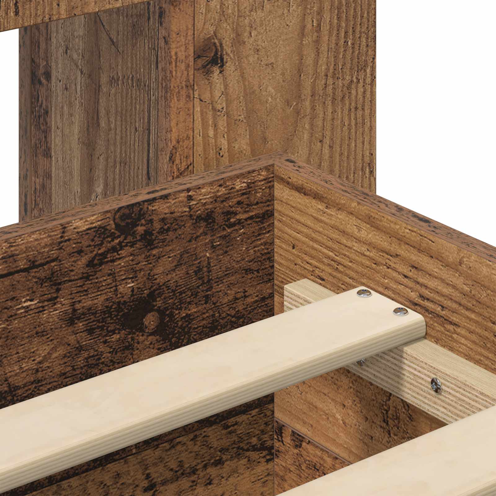 Cadre de lit avec rangement Bois ancien 80 x 200 cm - XIOS