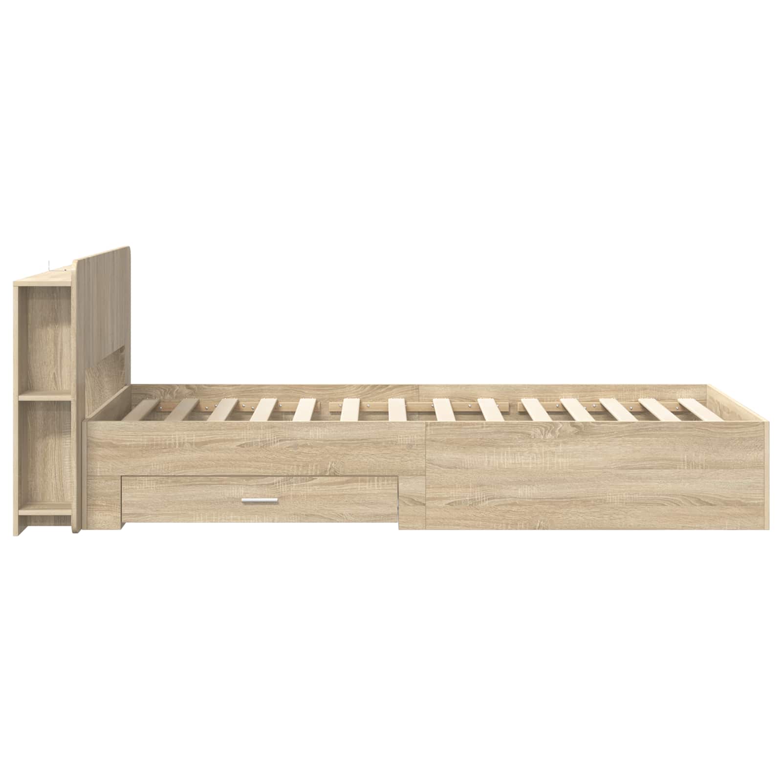 Cadre de lit avec rangement Chêne Sonoma 80 x 200 cm - XIOS