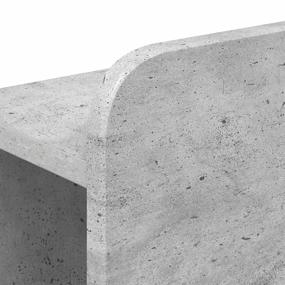 Cadre de lit avec rangement Gris béton 160 x 200 cm - XIOS