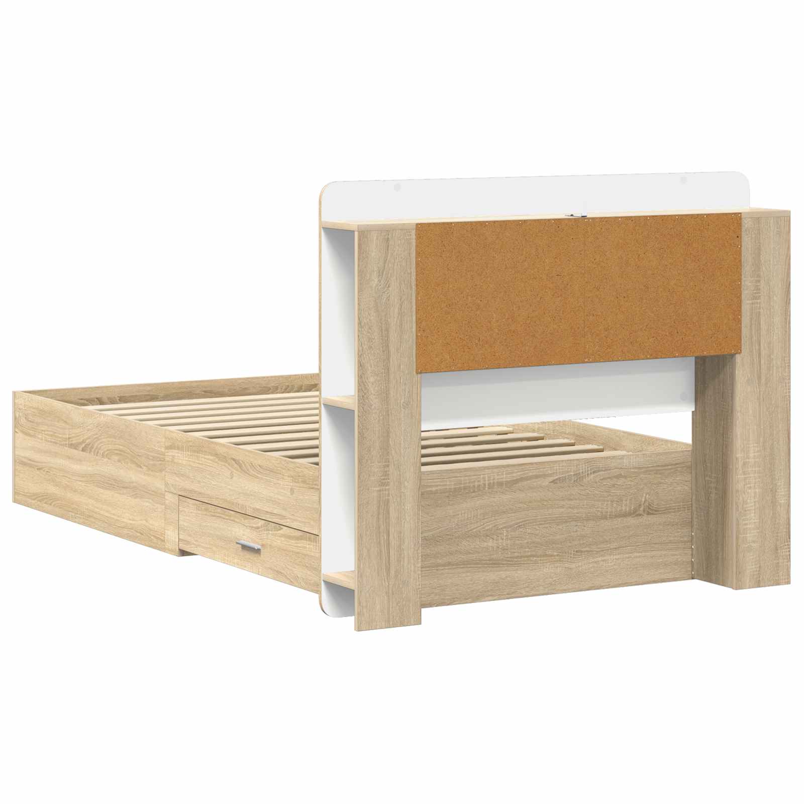 Cadre de lit avec rangement Chêne Sonoma 90 x 190 cm - XIOS