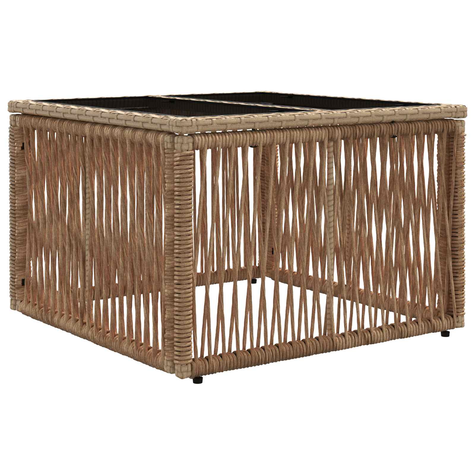 Ensemble de canapé de jardin 6 pcs Beige polyrotin - XIOS