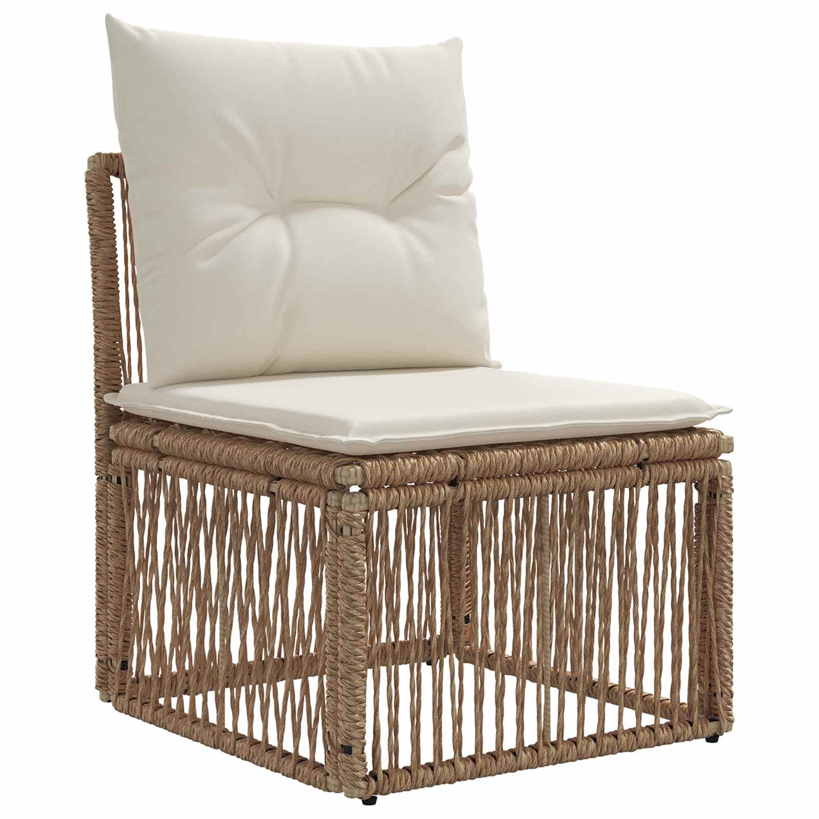 Ensemble de canapé de jardin 10 pcs Beige polyrotin - XIOS