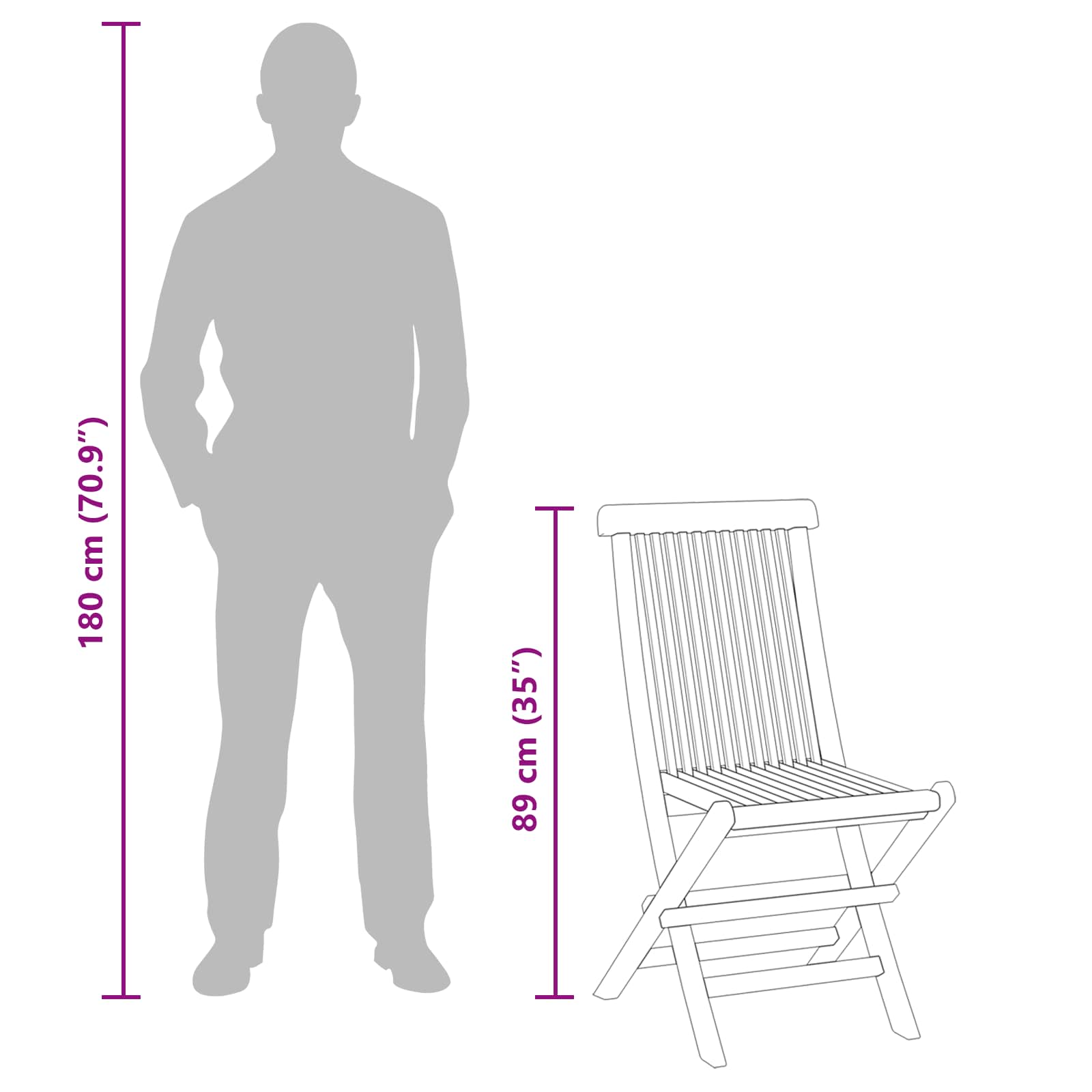 Ensemble bistro de jardin 3 pcs Marron Teck massif - XIOS