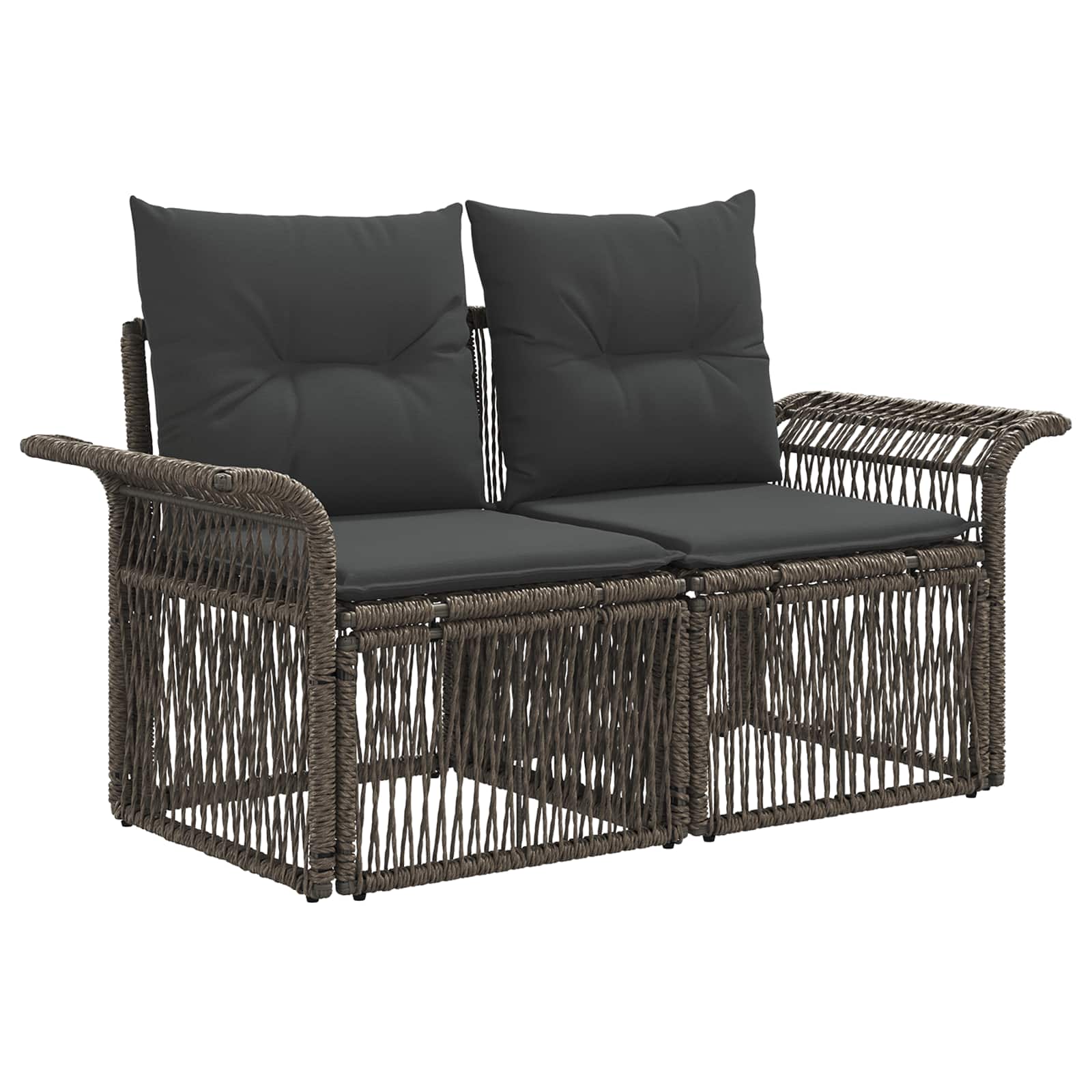 Ensemble de canapé de jardin 5 pcs Gris polyrotin - XIOS