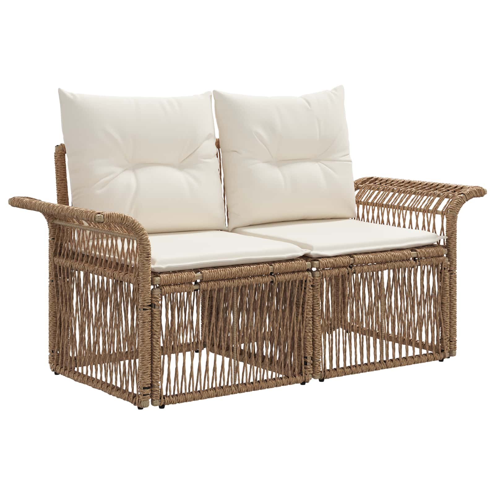 Ensemble de canapé de jardin 11 pcs Beige polyrotin - XIOS