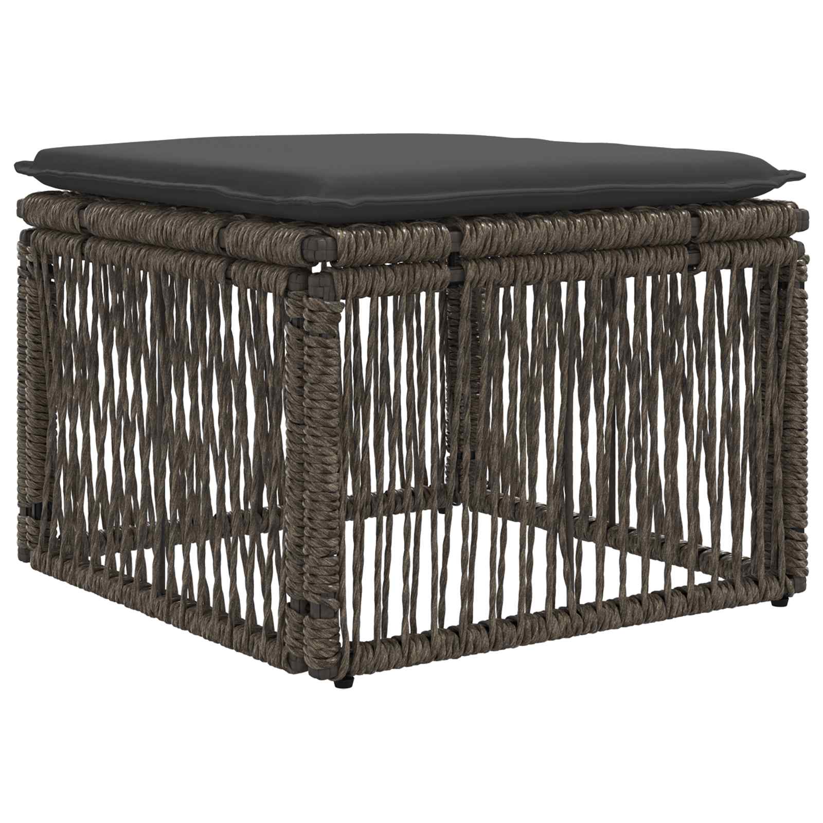 Ensemble de canapé de jardin 8 pcs Gris polyrotin - XIOS
