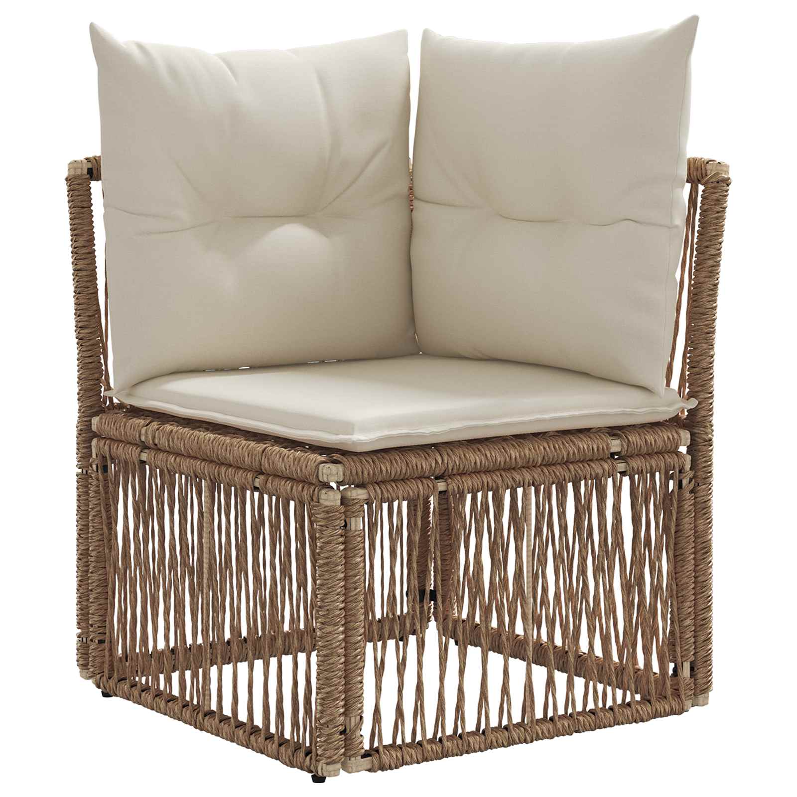 Ensemble de canapé de jardin 7 pcs Beige et blanc crème - XIOS