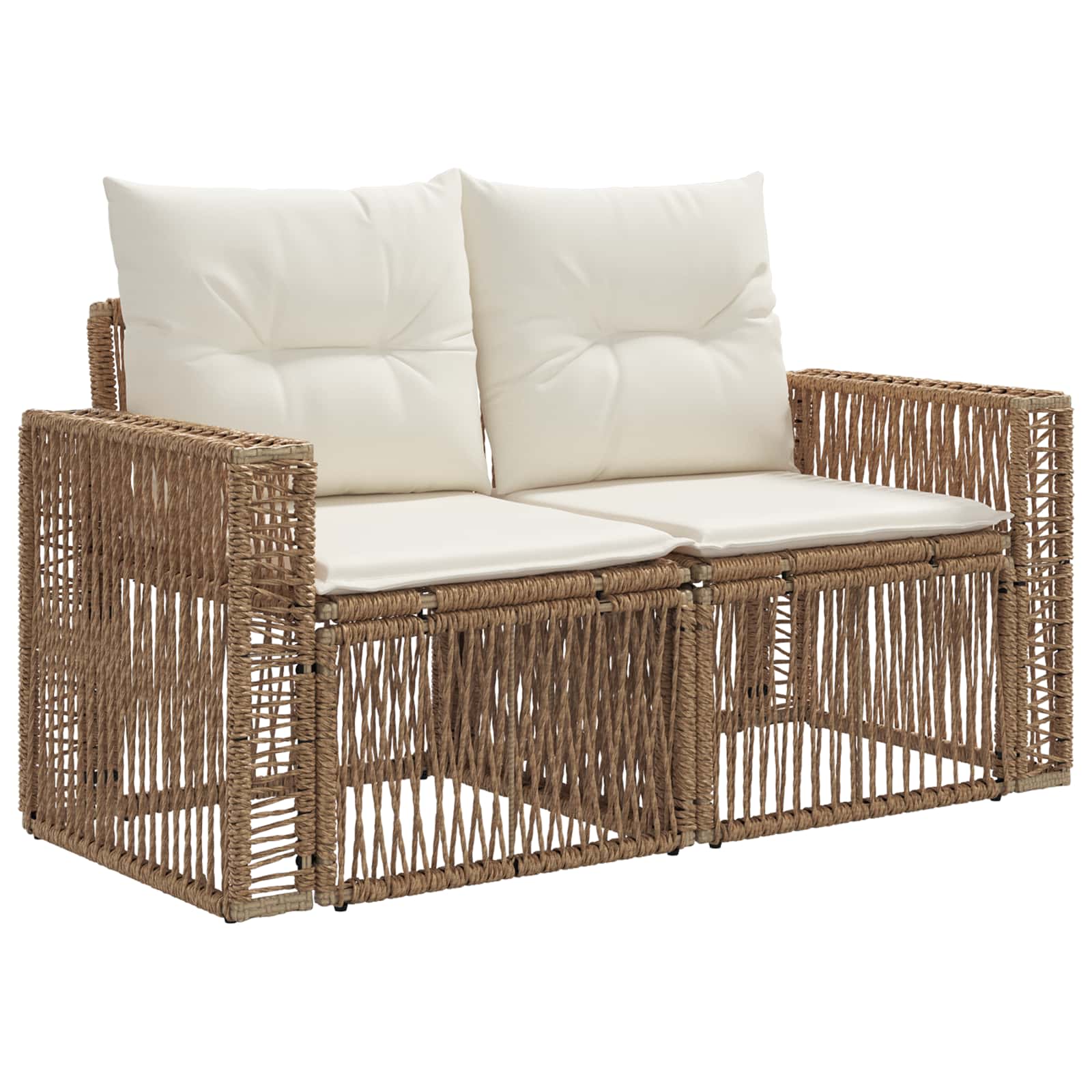 Ensemble de canapé de jardin 8 pcs Beige et blanc crème - XIOS