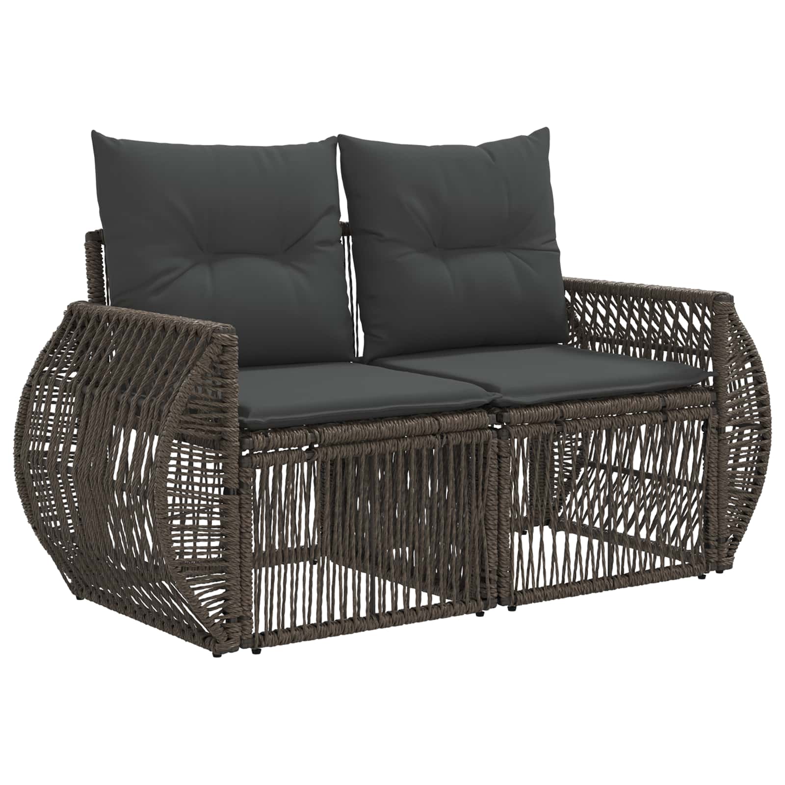 Ensemble de canapé de jardin 9 pcs Gris polyrotin - XIOS