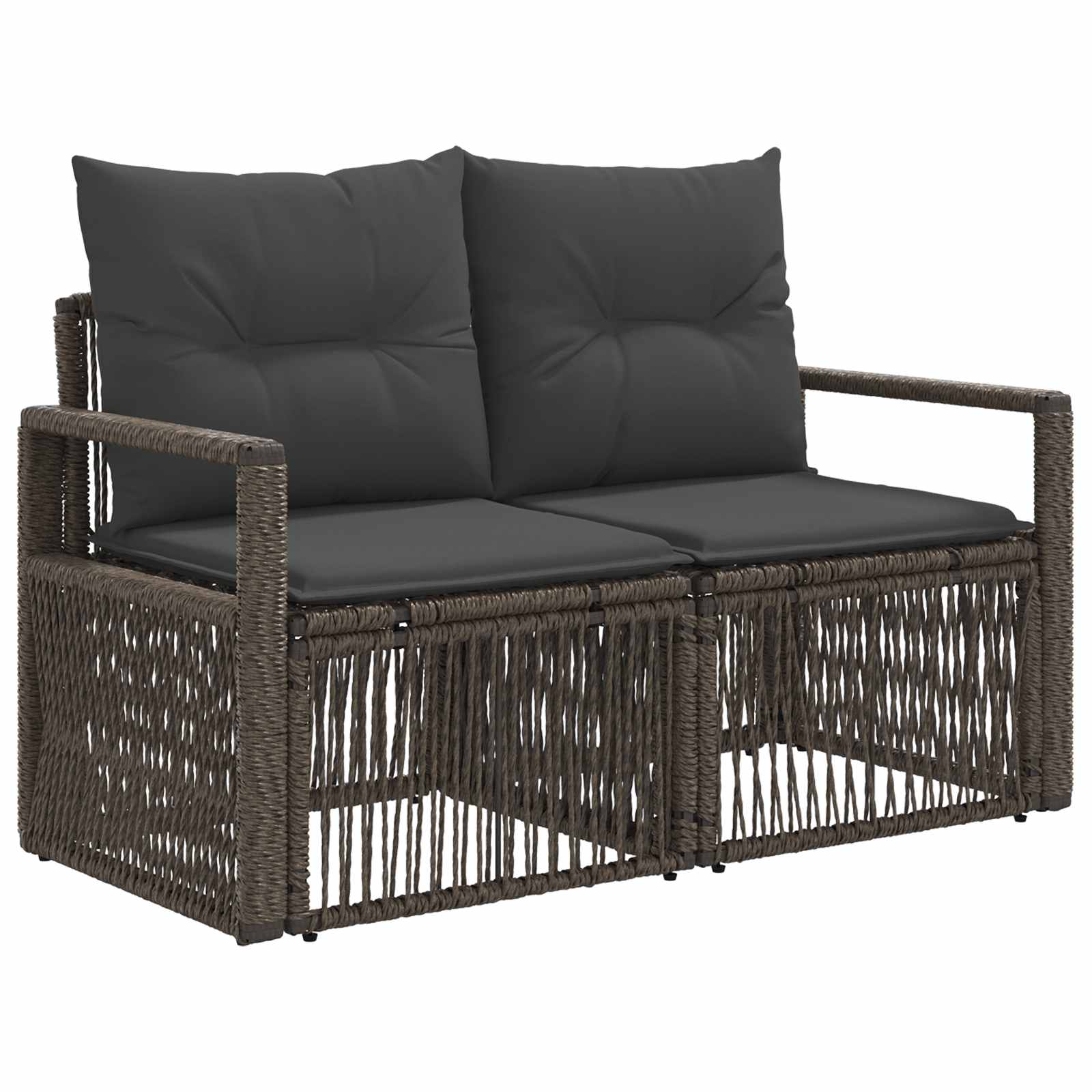 Ensemble de canapé de jardin 7 pcs Gris polyrotin - XIOS
