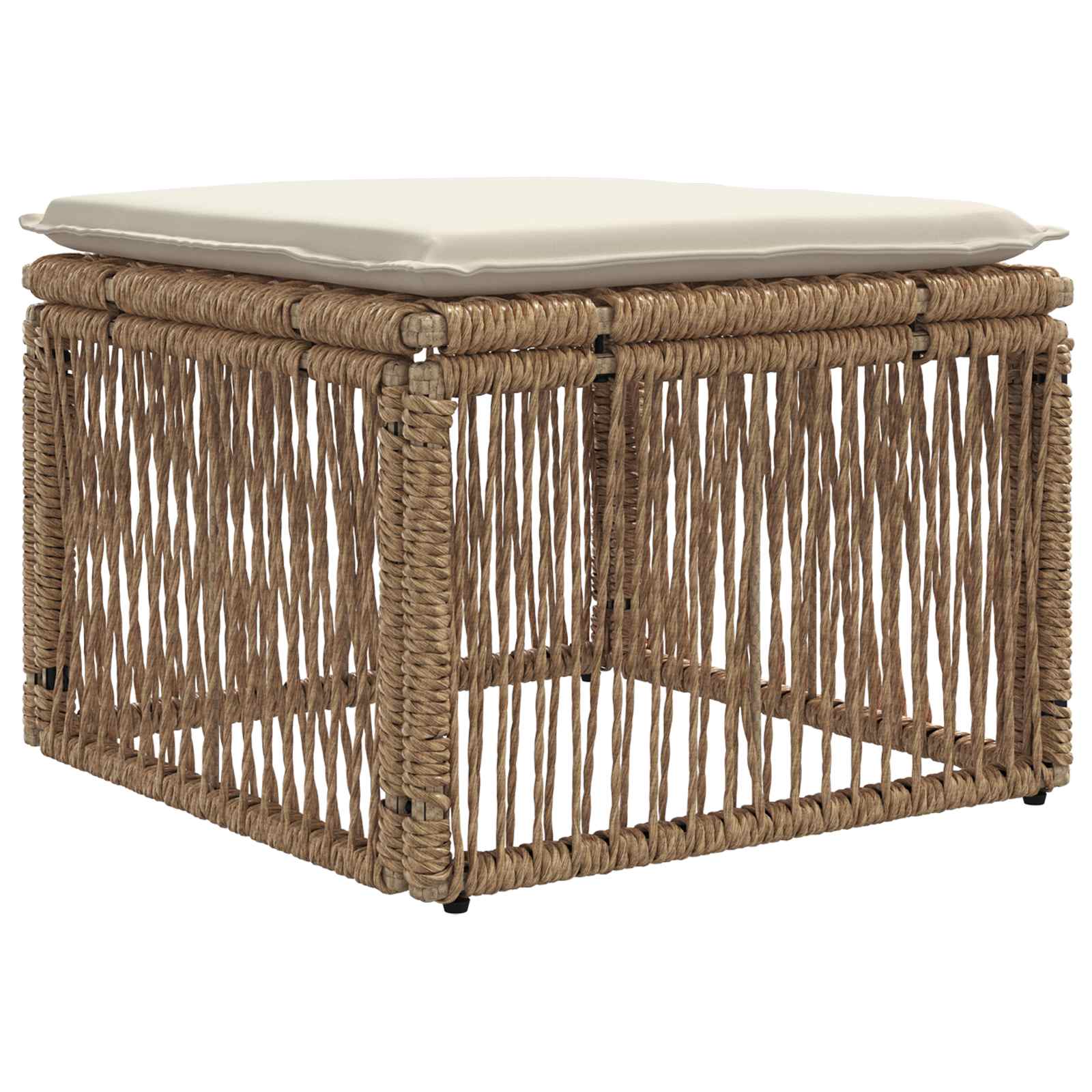 Ensemble de canapé de jardin 8 pcs Beige polyrotin - XIOS