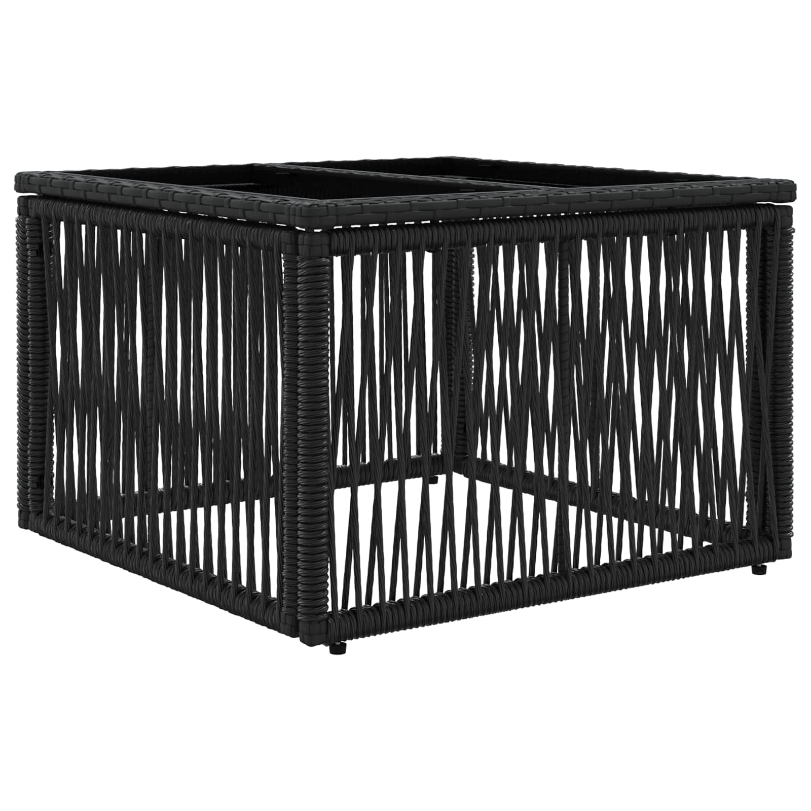 Ensemble de canapé de jardin 12 pcs Noir polyrotin - XIOS