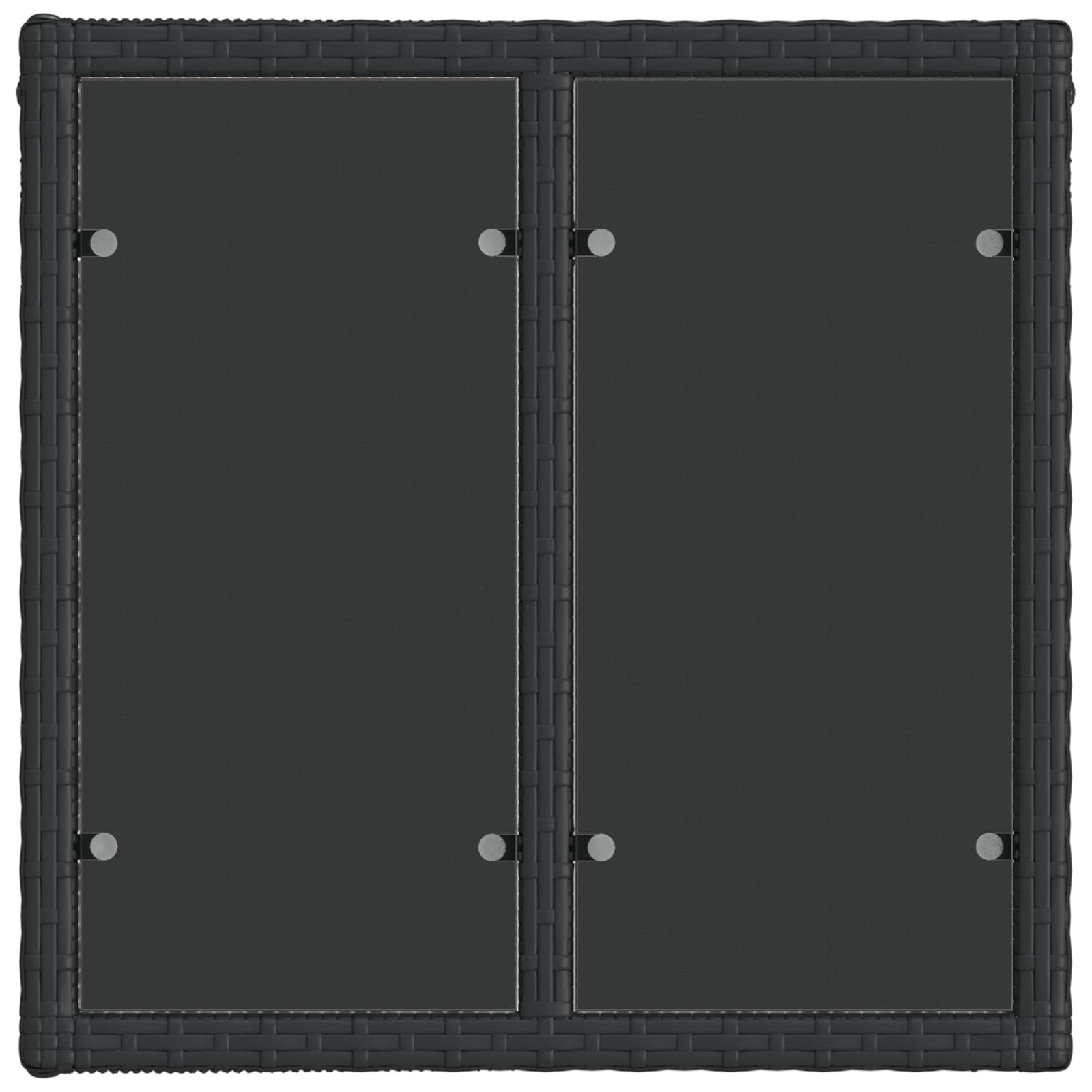 Ensemble de canapé de jardin 7 pcs Noir polyrotin - XIOS