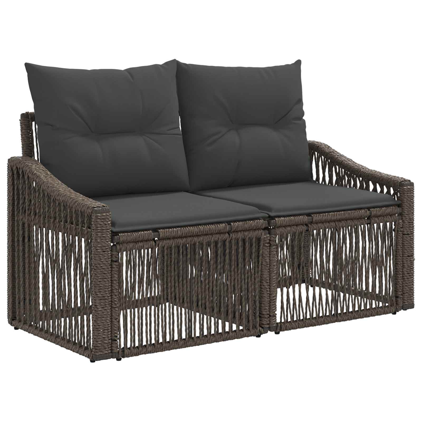 Ensemble de canapé de jardin 6 pcs Gris polyrotin - XIOS
