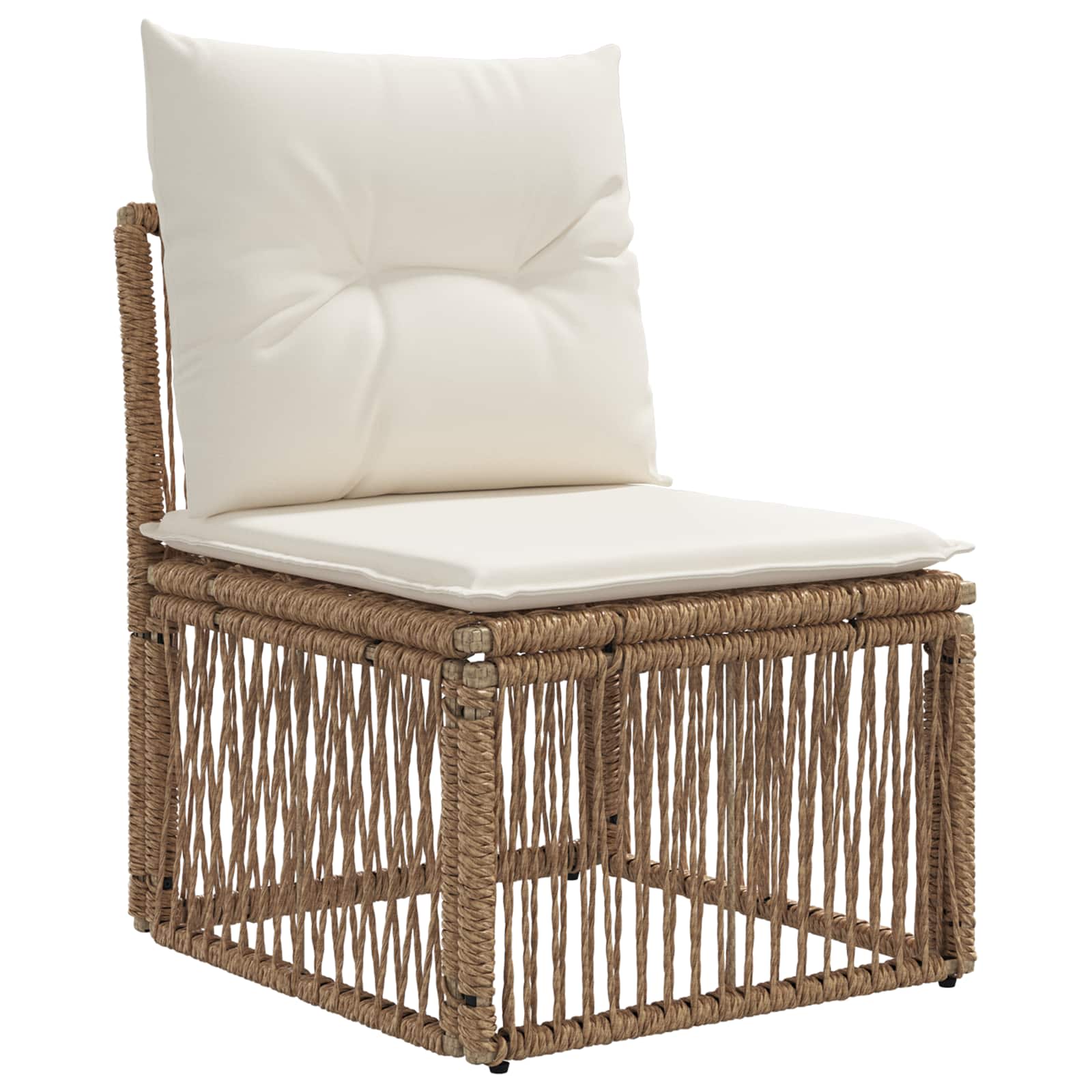 Ensemble de canapé de jardin 13 pcs Beige polyrotin - XIOS