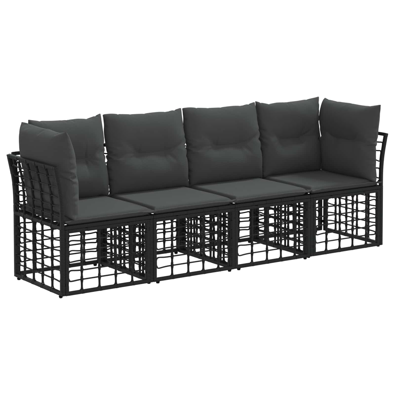 Ensemble de canapés d'extérieur Noir Polyester - XIOS