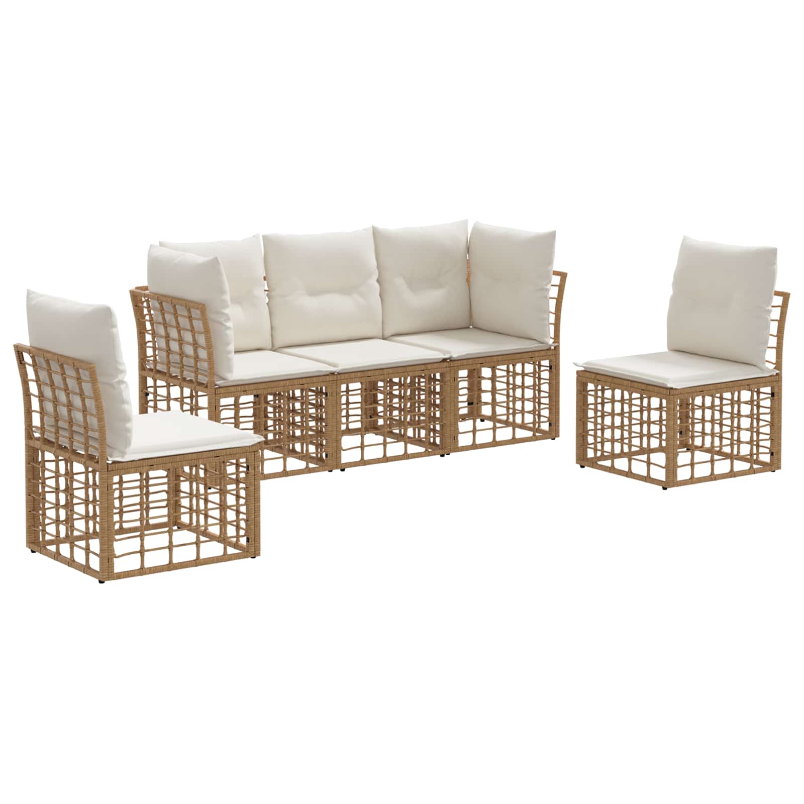 Ensemble de canapés d'extérieur Naturel Polyester - XIOS